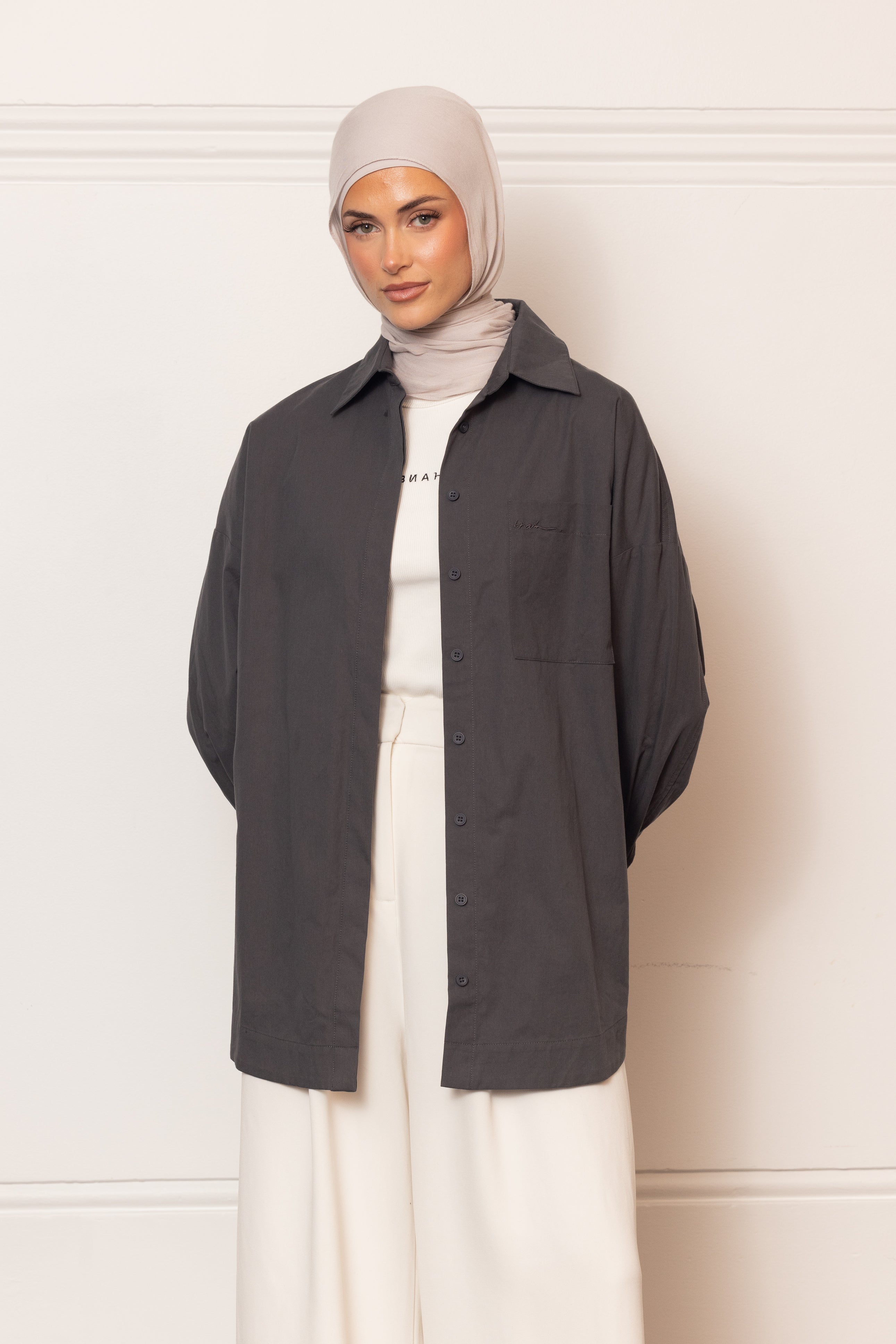 The Ayah Shirt - Charcoal Grey