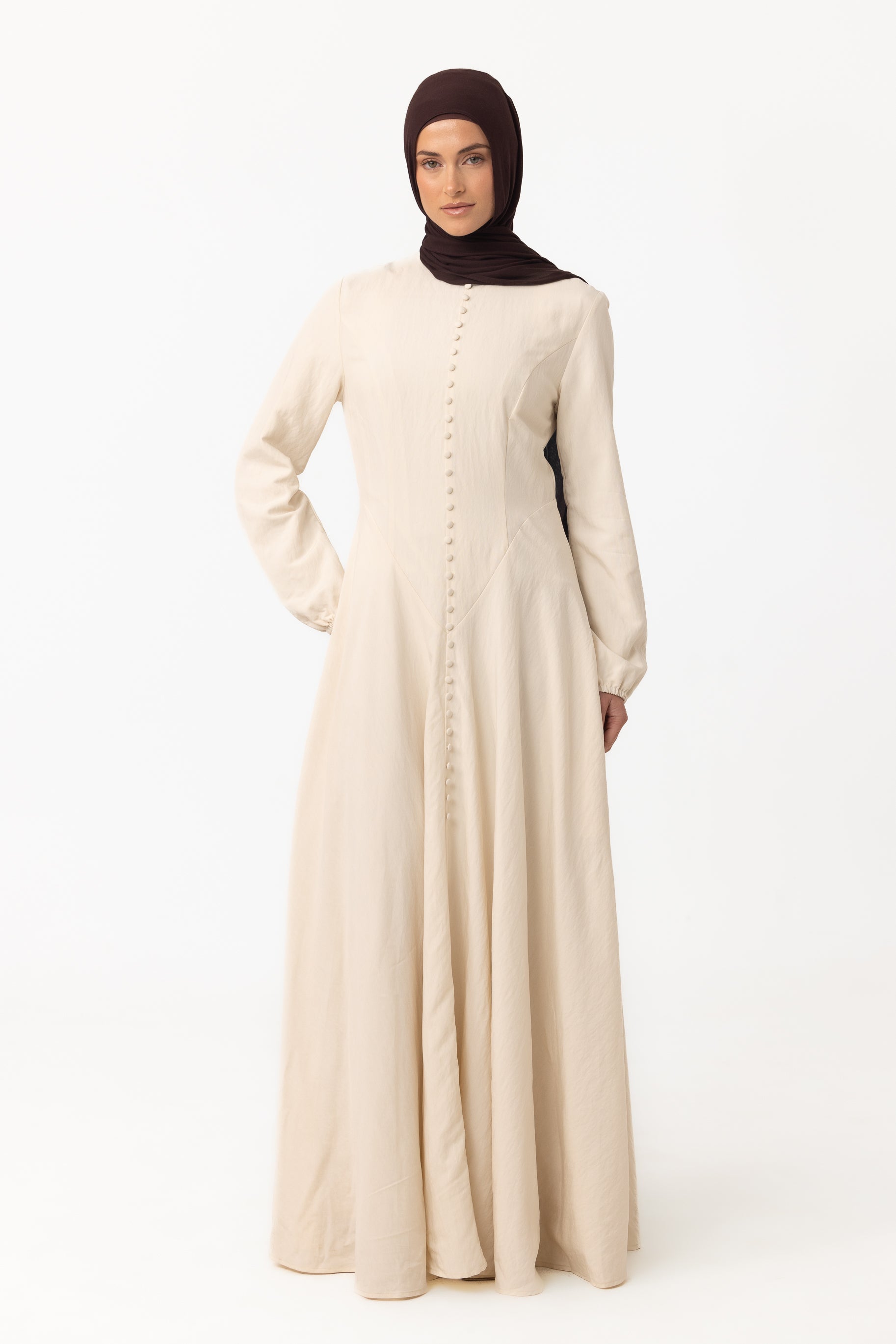 Alessia Maxi Dress - Pearl