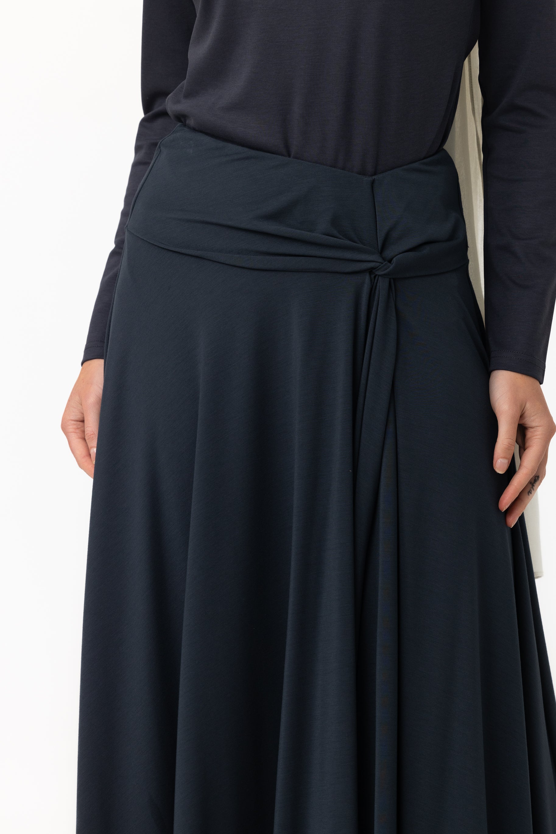 Jersey Twist Skirt - Teal