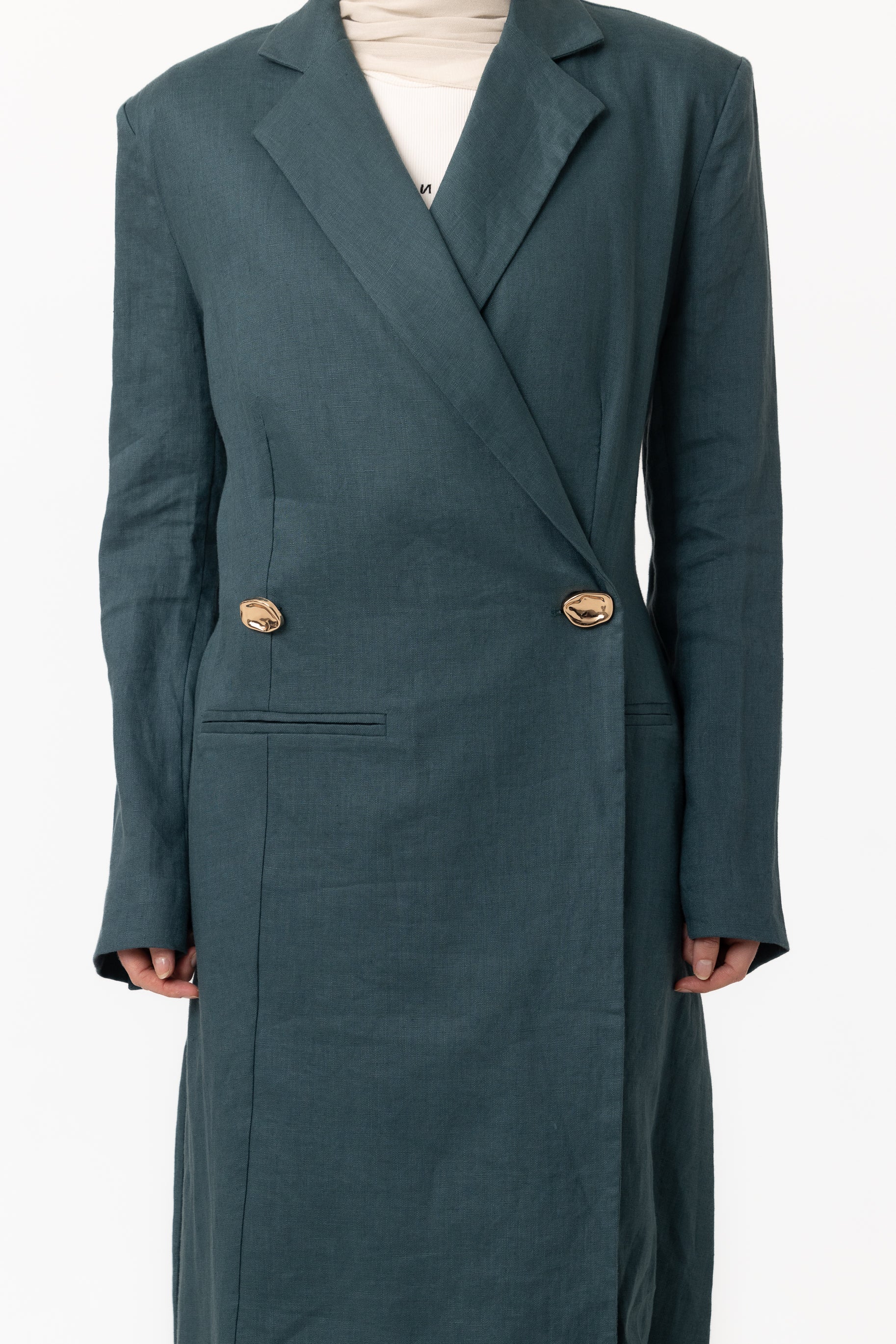 Layelle Longline Blazer - Teal