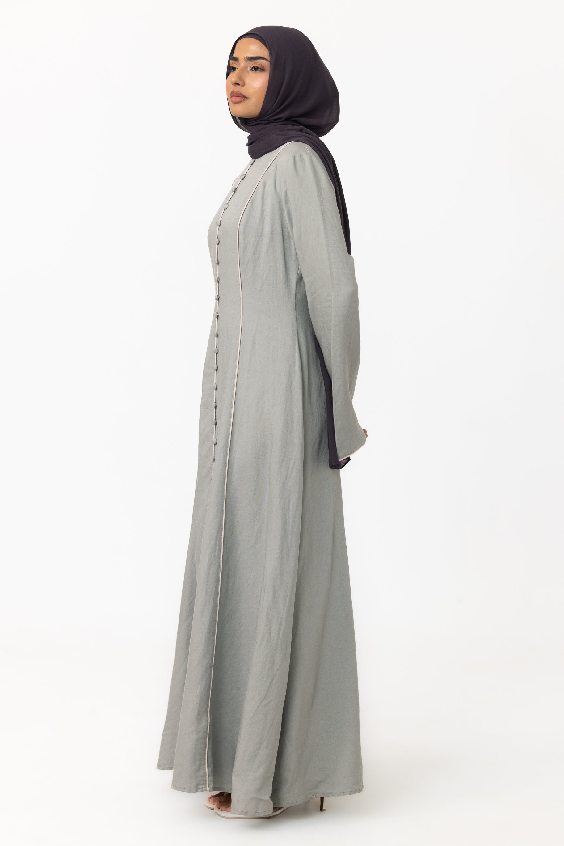 Taliyah Contrast Panel Dress - Seafoam