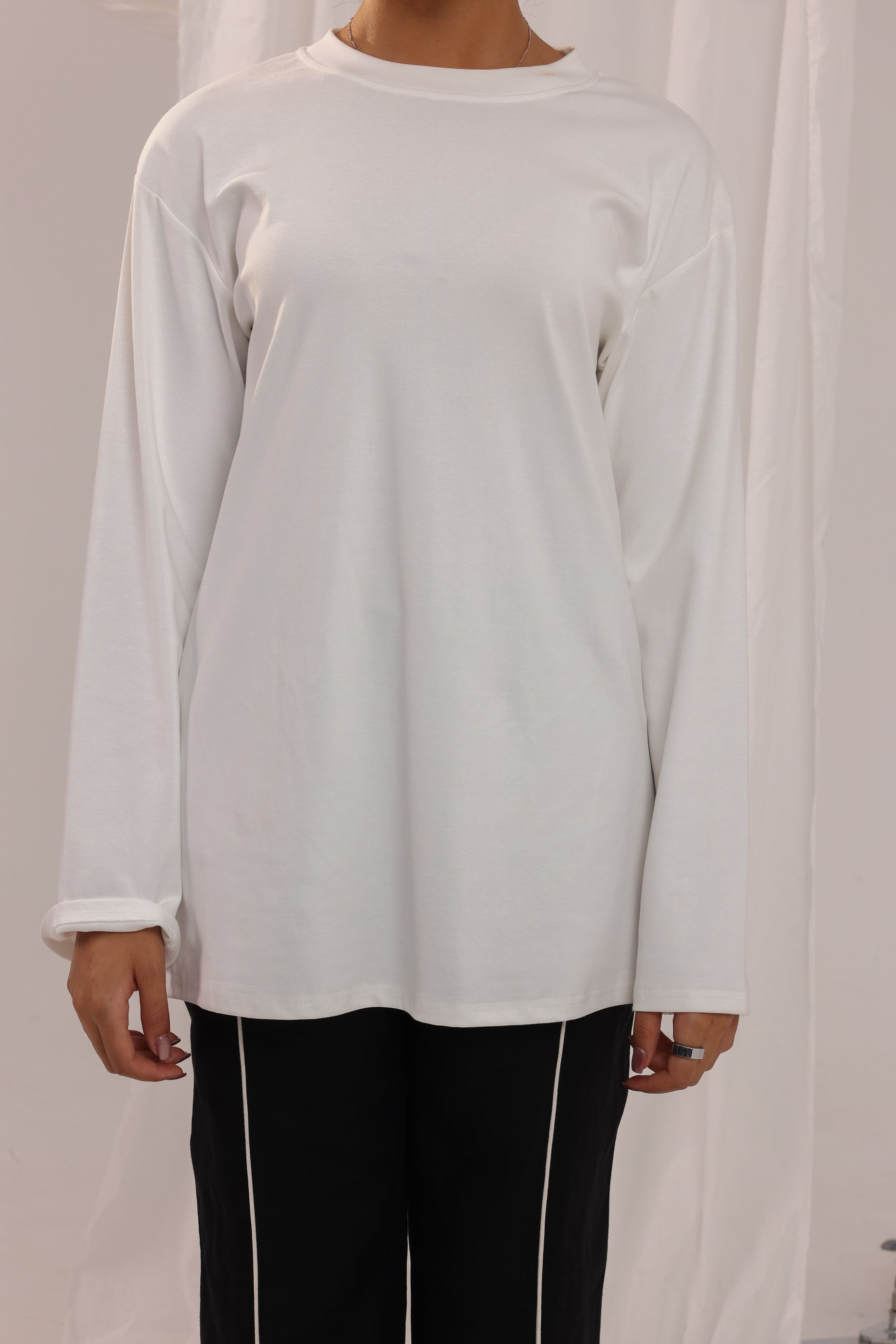 Everyday Crew Neck Top - White