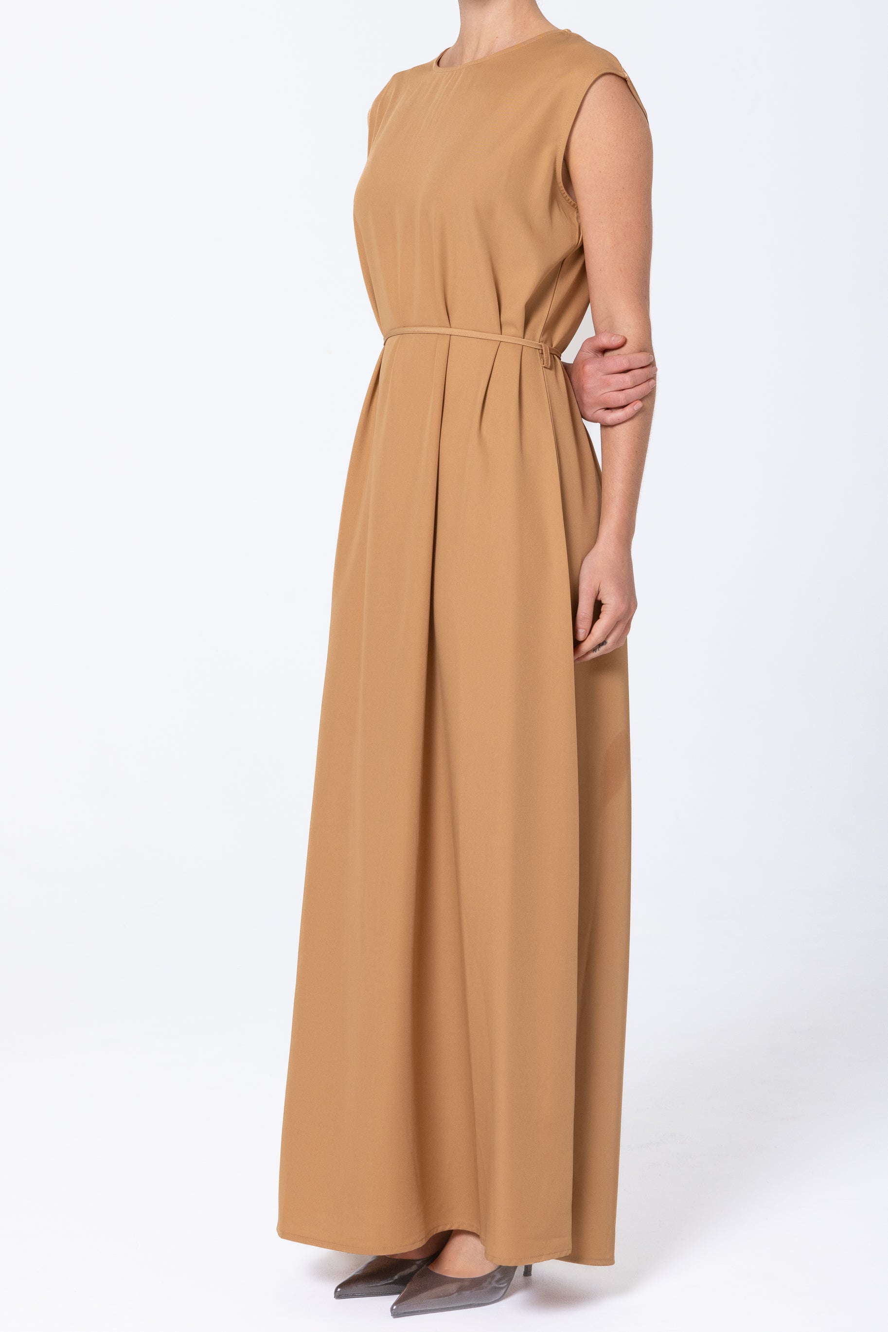 Raya Slip Dress - Caramel