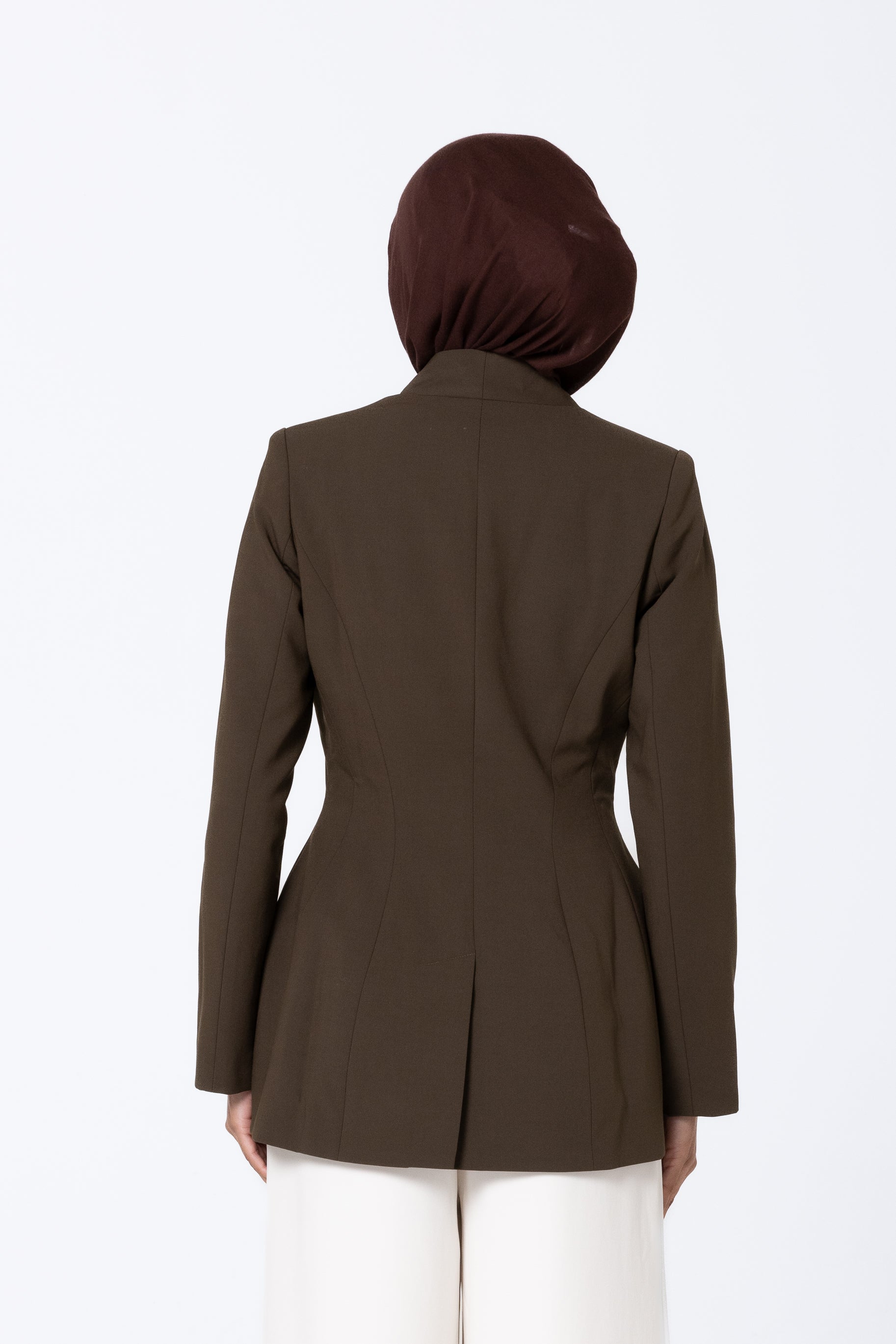 Heidi Hourglass Blazer - Olive