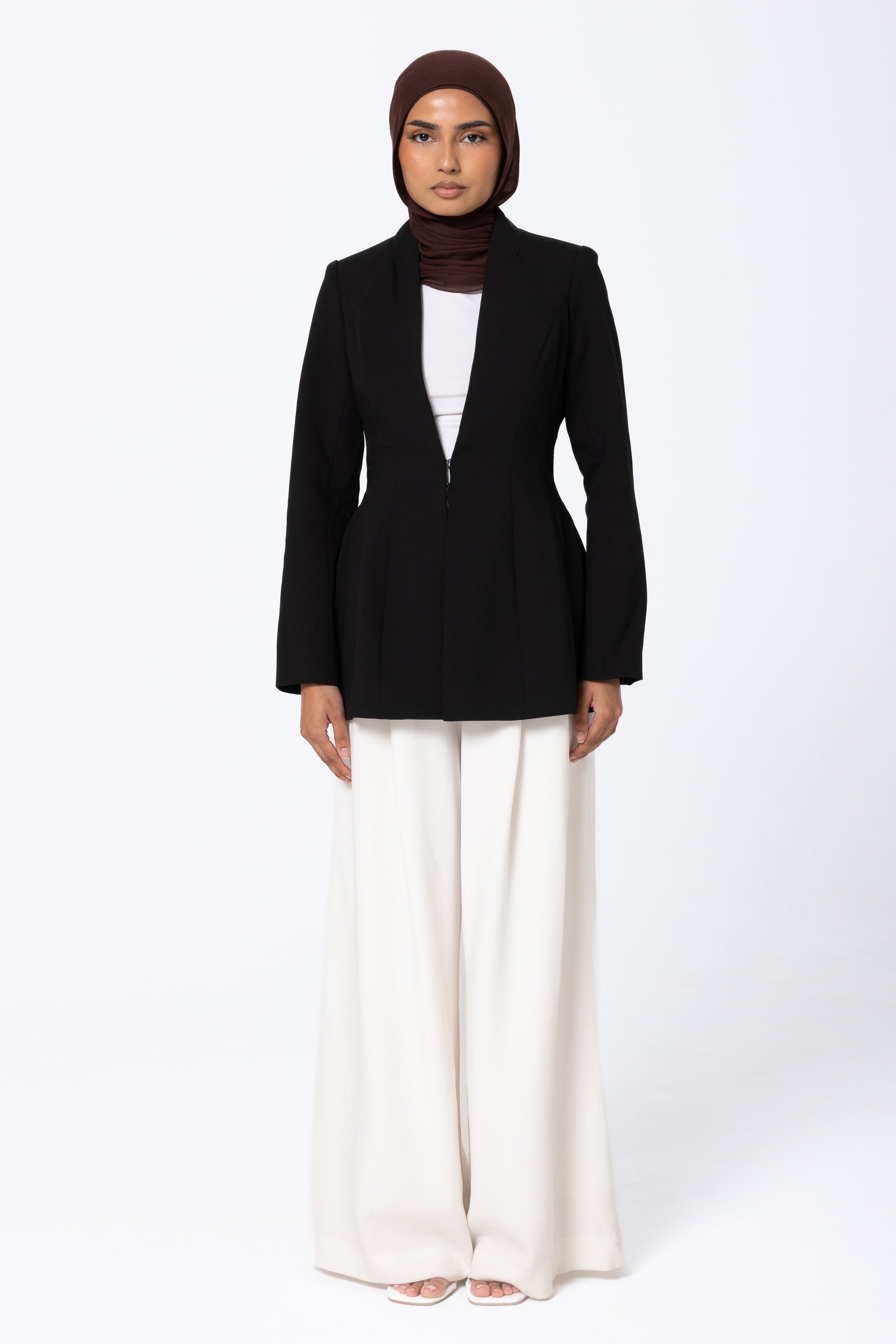 Heidi Hourglass Blazer - Black
