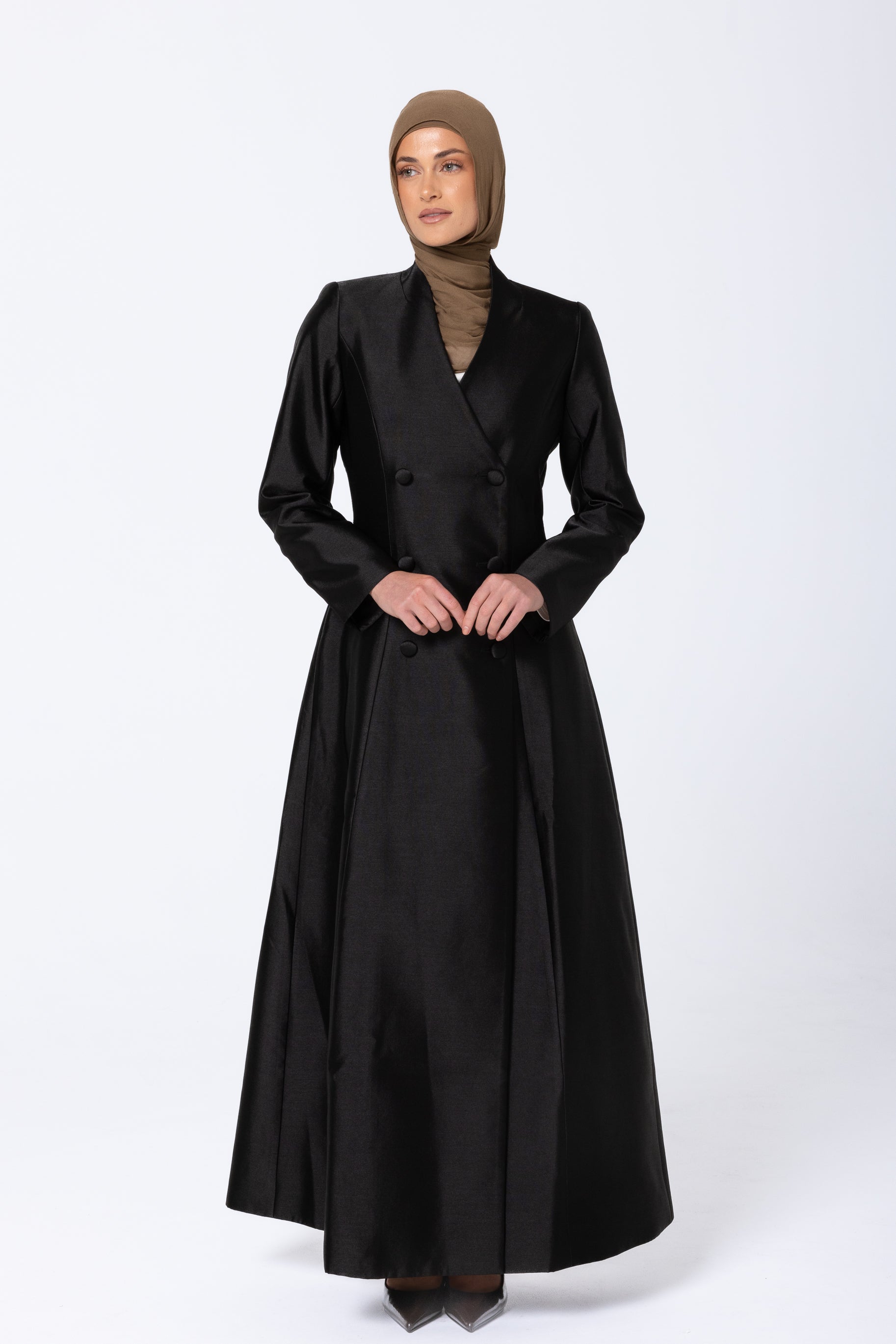 Amara Mikado Dress - Black