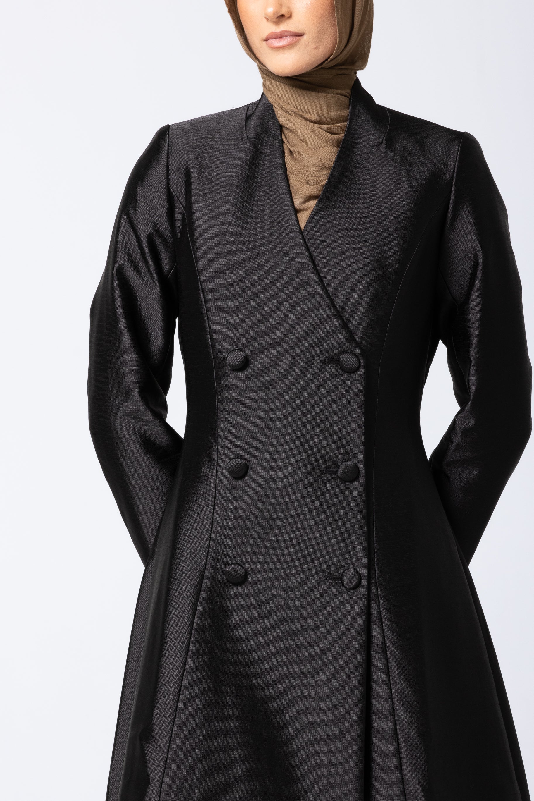 Amara Mikado Dress - Black