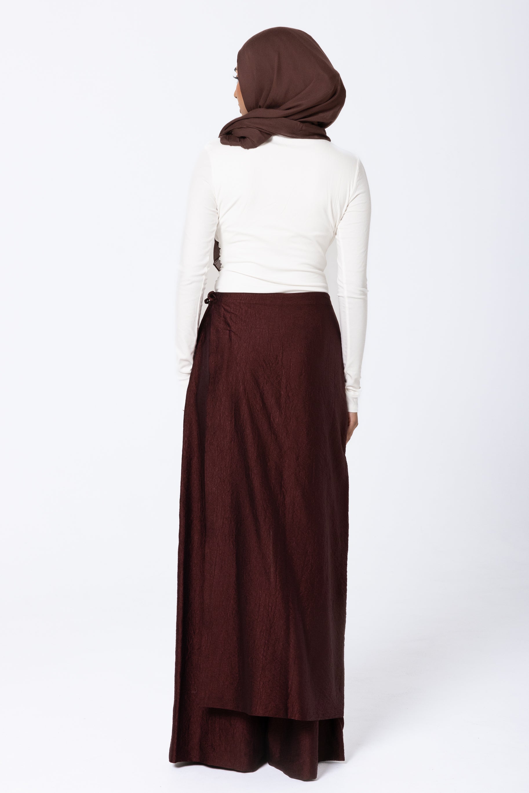 Yasmin Wrap Pants - Deep Crimson