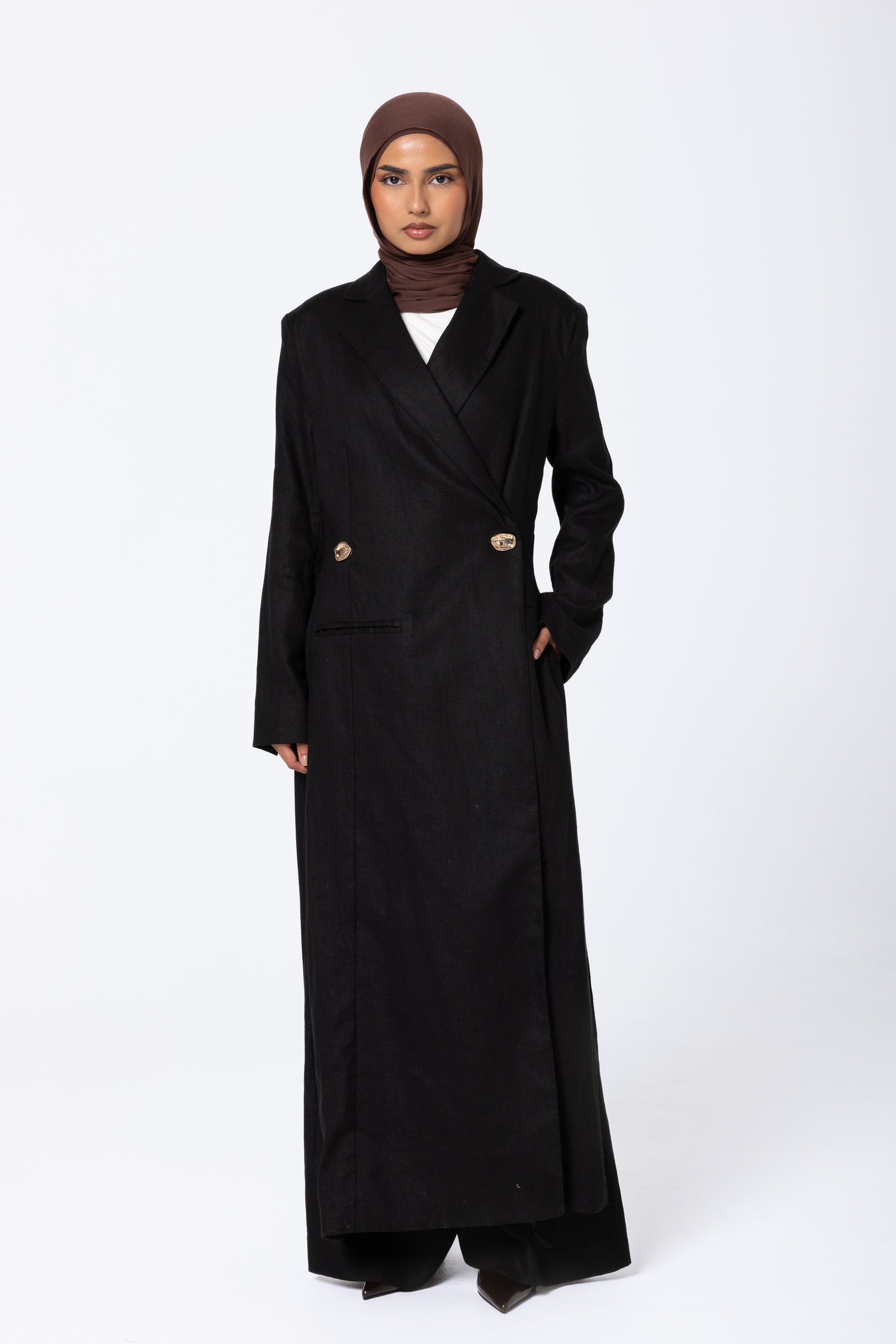 Layelle Longline Blazer - Black