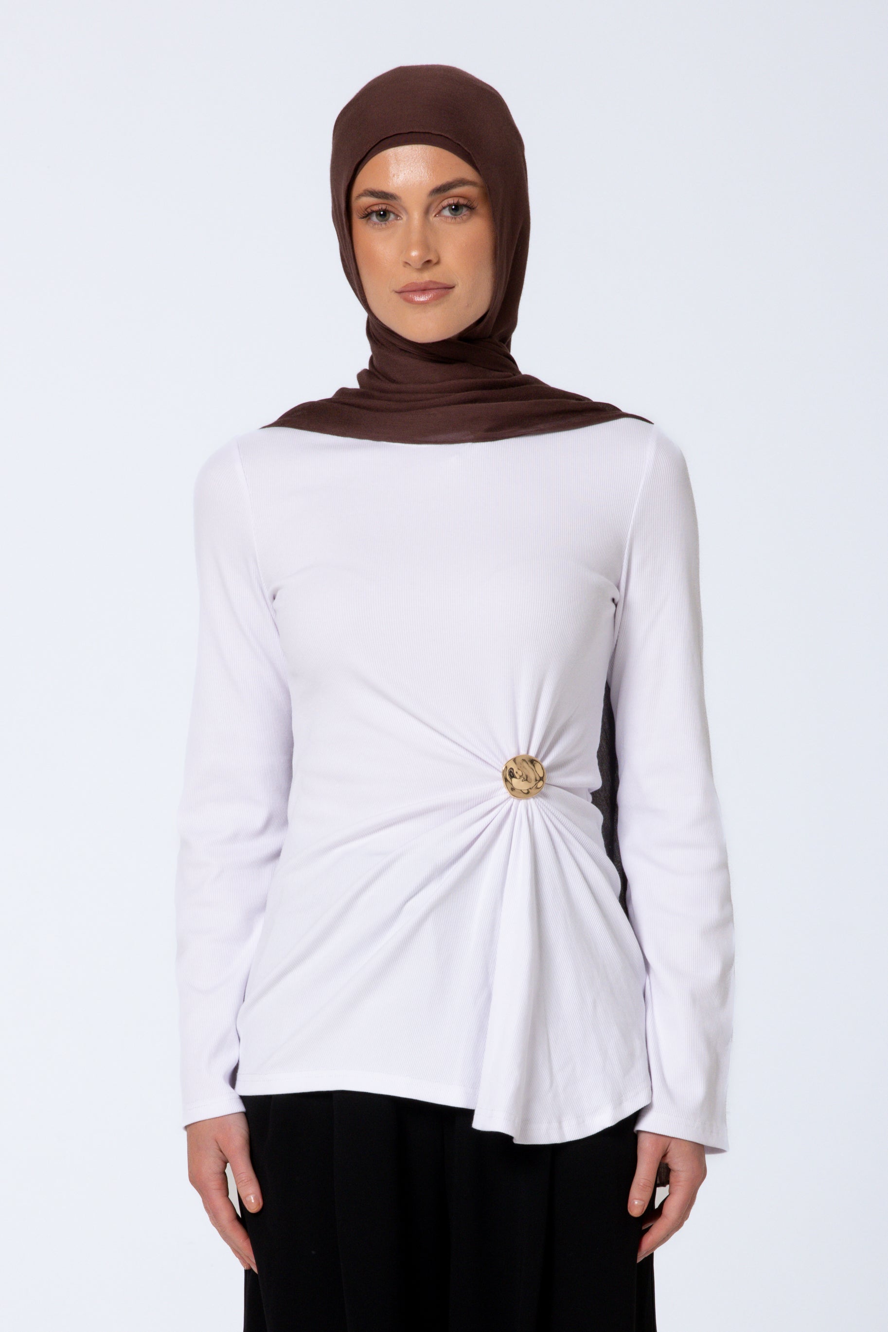 Daria Detail Top - White