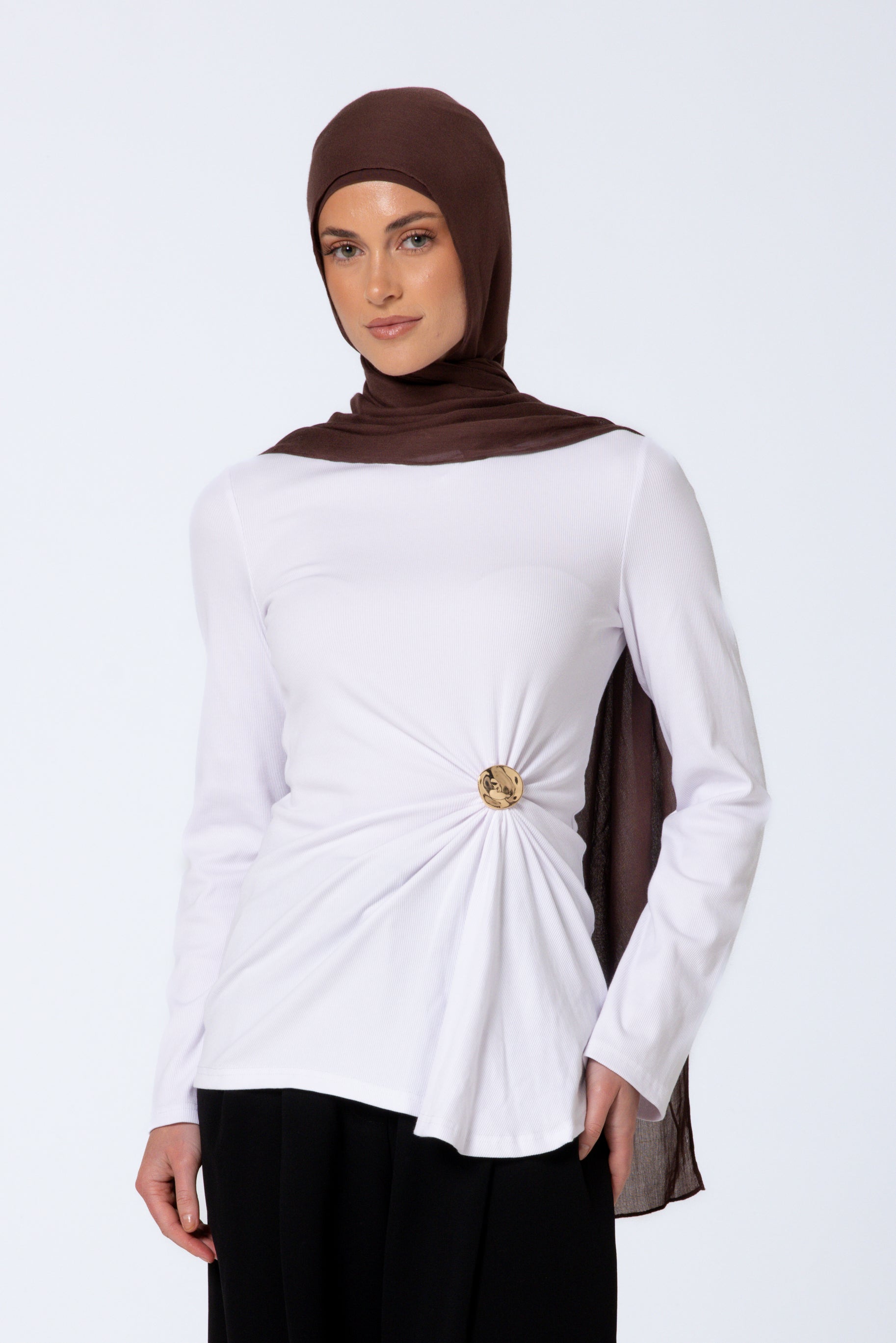 Daria Detail Top - White