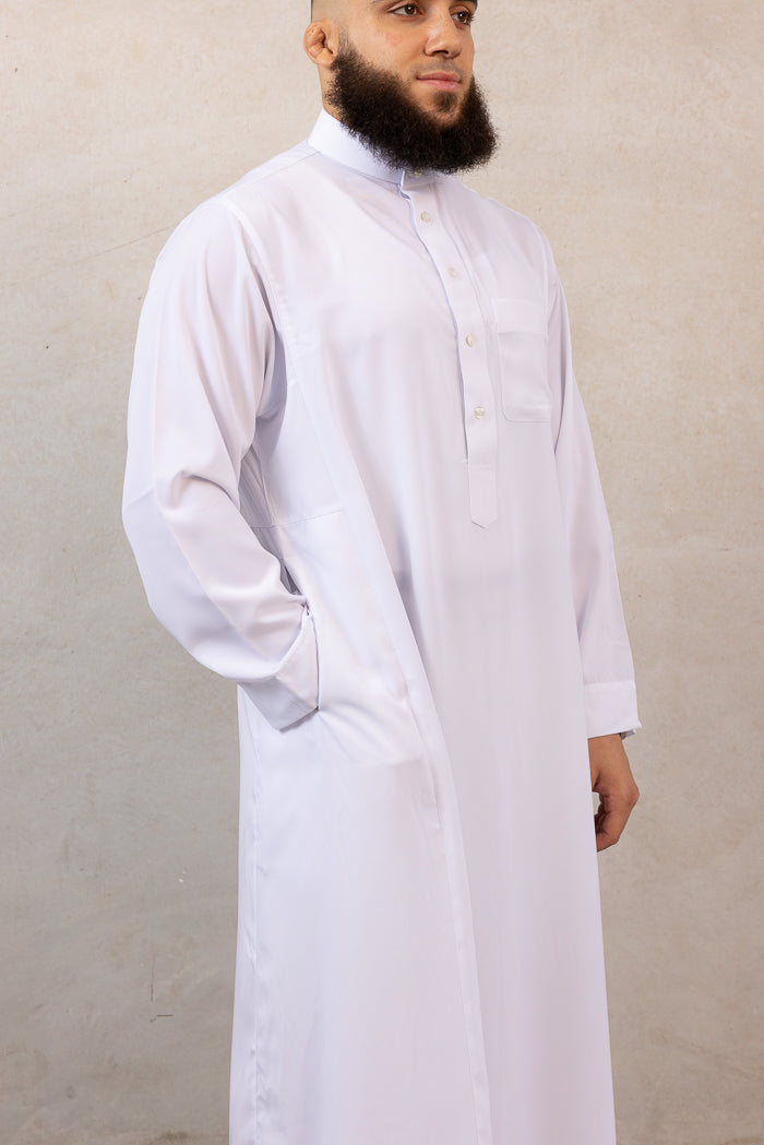 Men's Daffah Thobe - 2 White