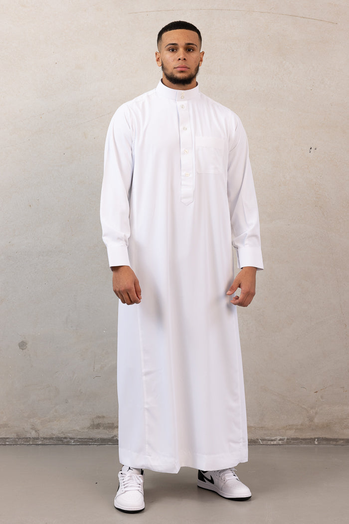 Men's Daffah Thobe - 2 White