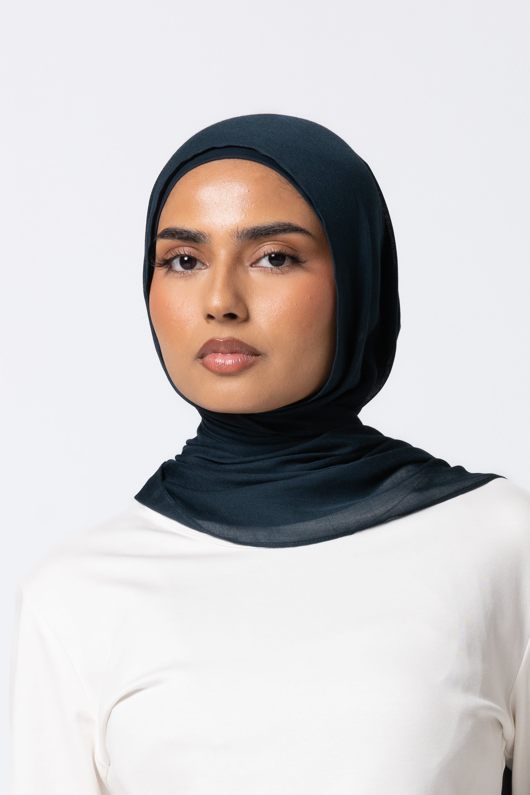 Single Stitched Modal Hijab Set - Teal