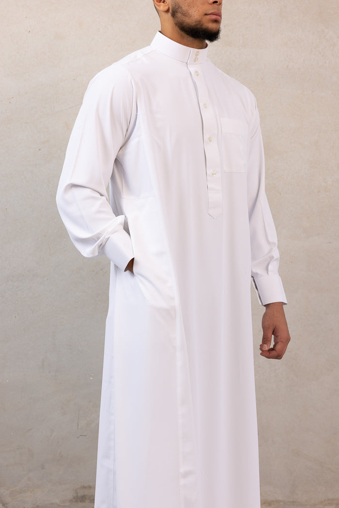 Men's Daffah Thobe - 2 White