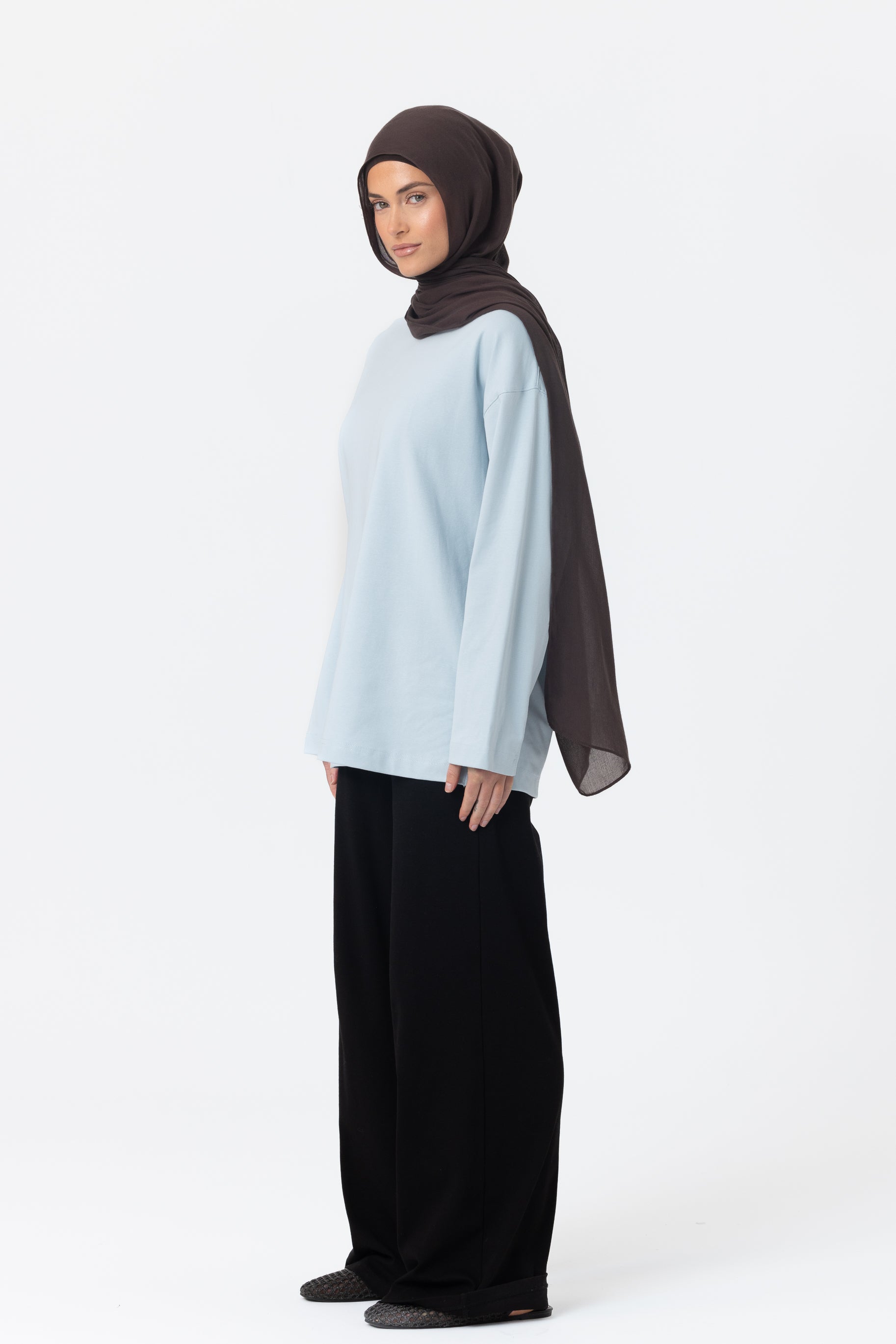 Everyday Relaxed Top - Ice Blue