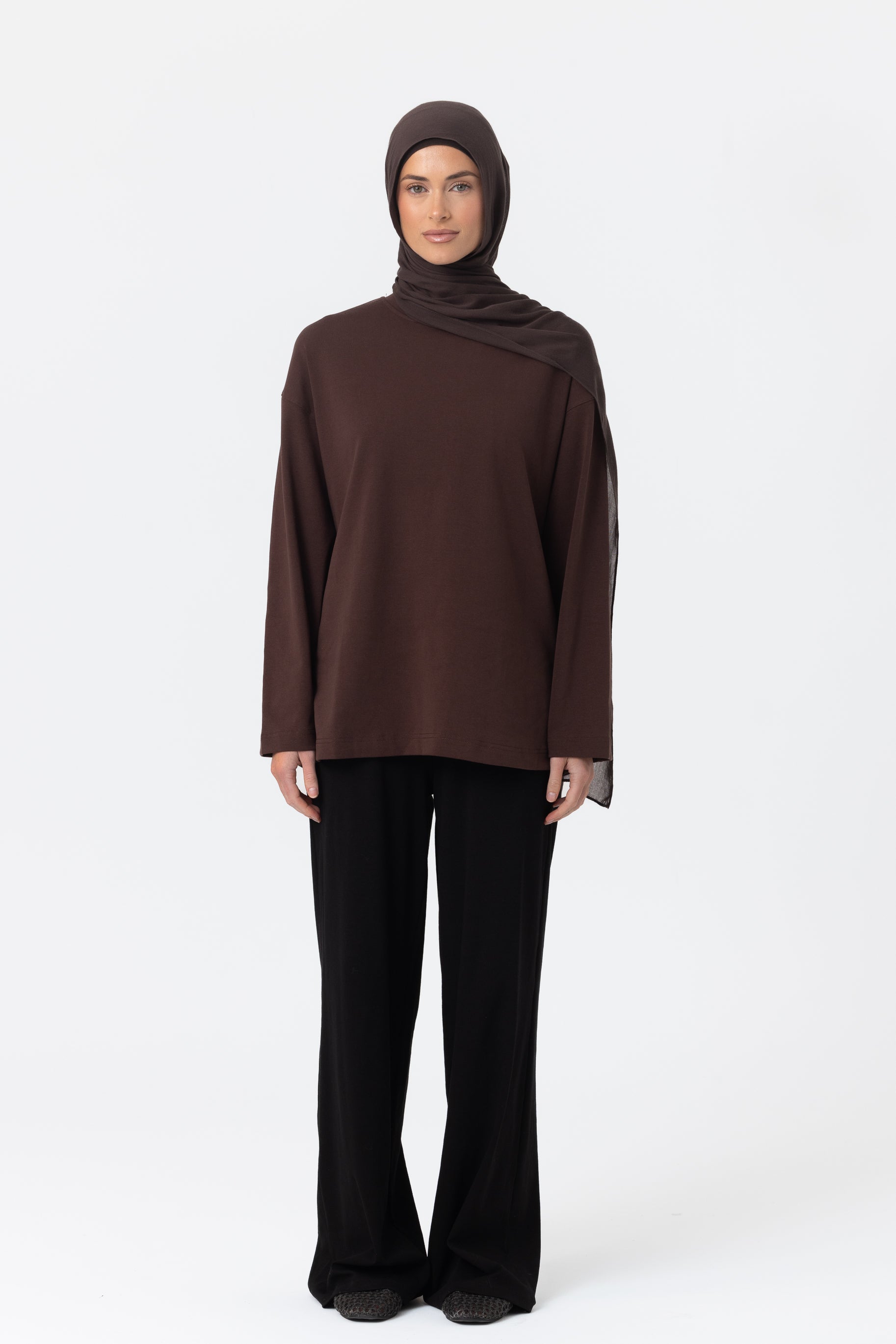 Everyday Relaxed Top - Espresso