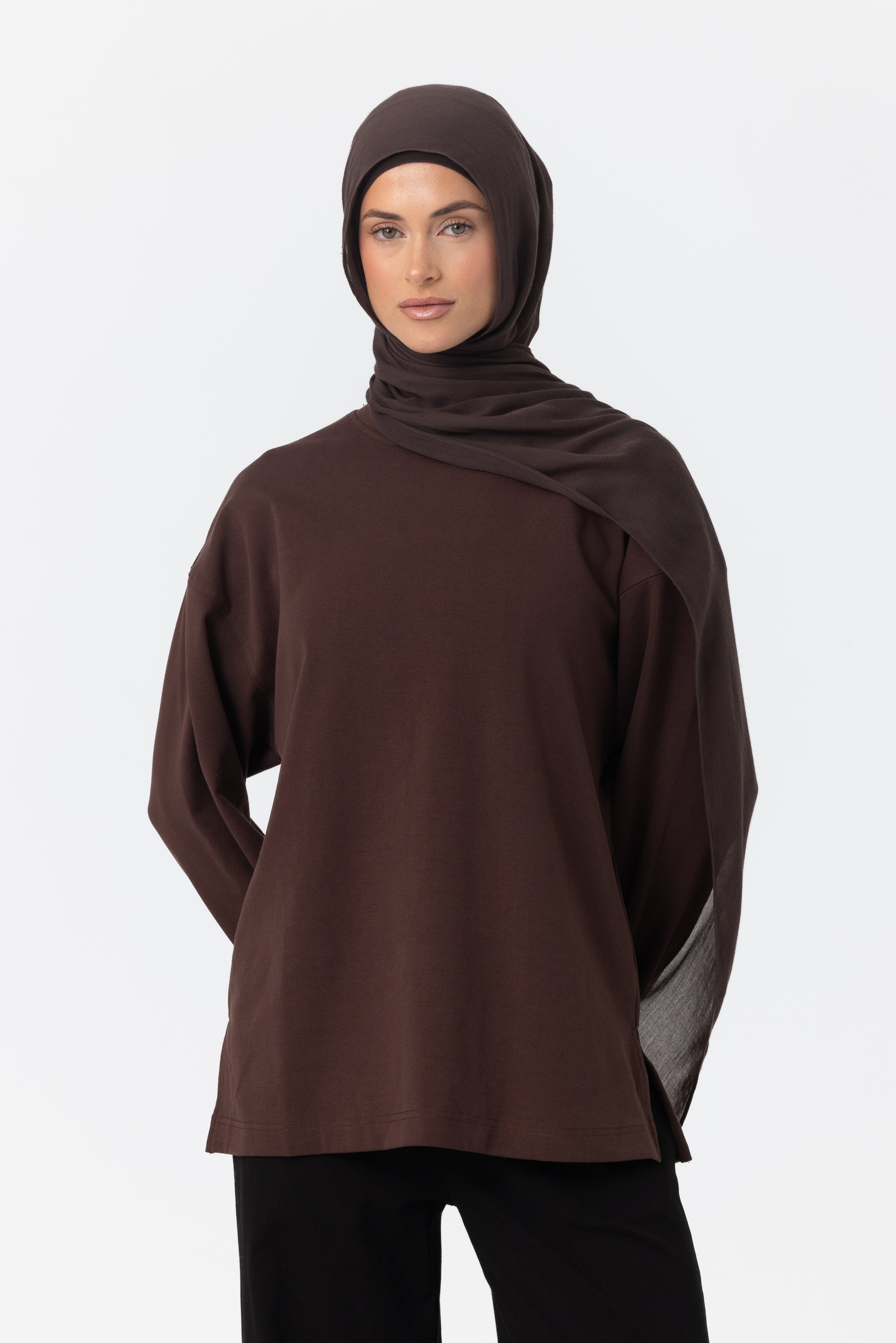 Everyday Relaxed Top - Espresso
