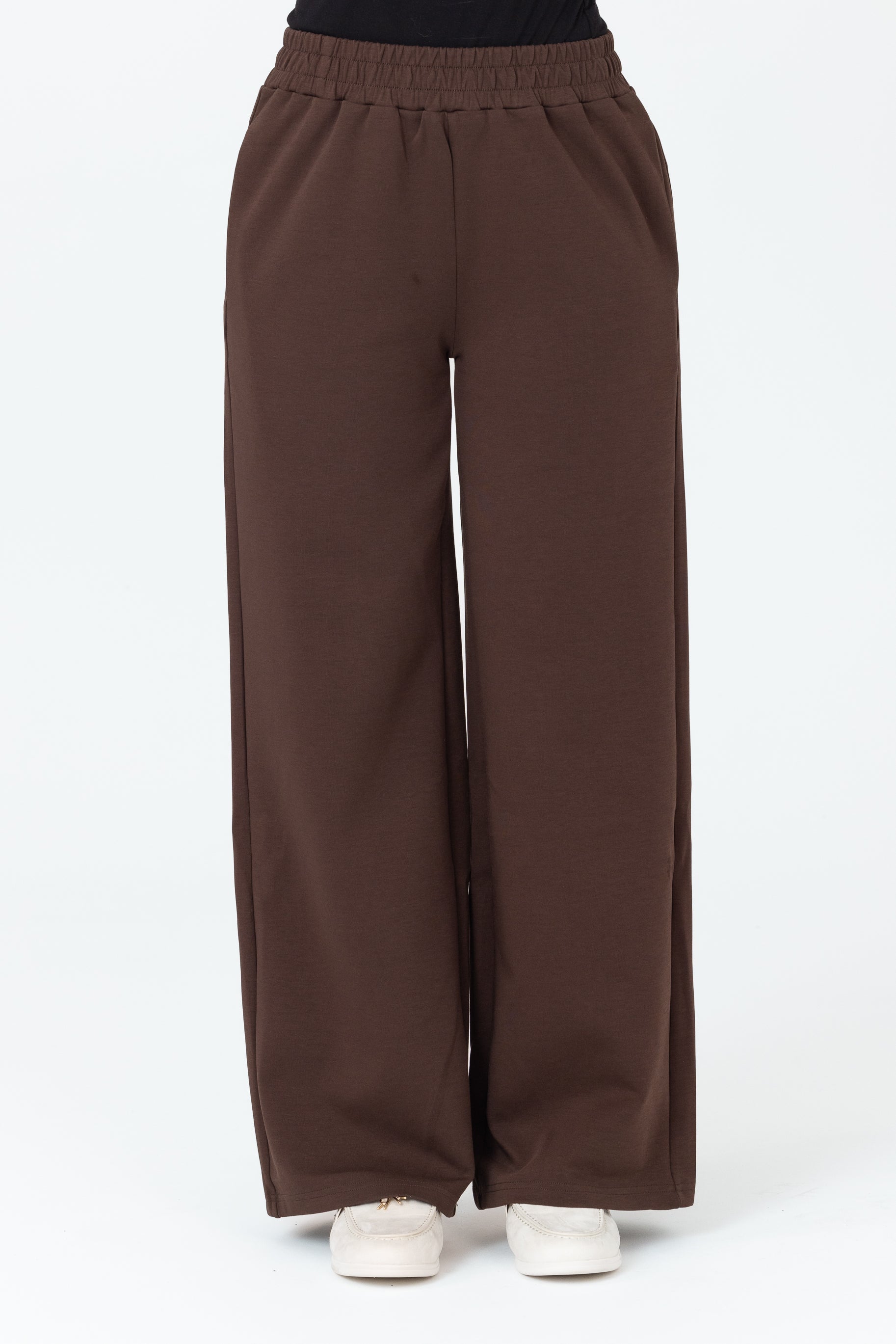 Cotton Contour Pants - Brown