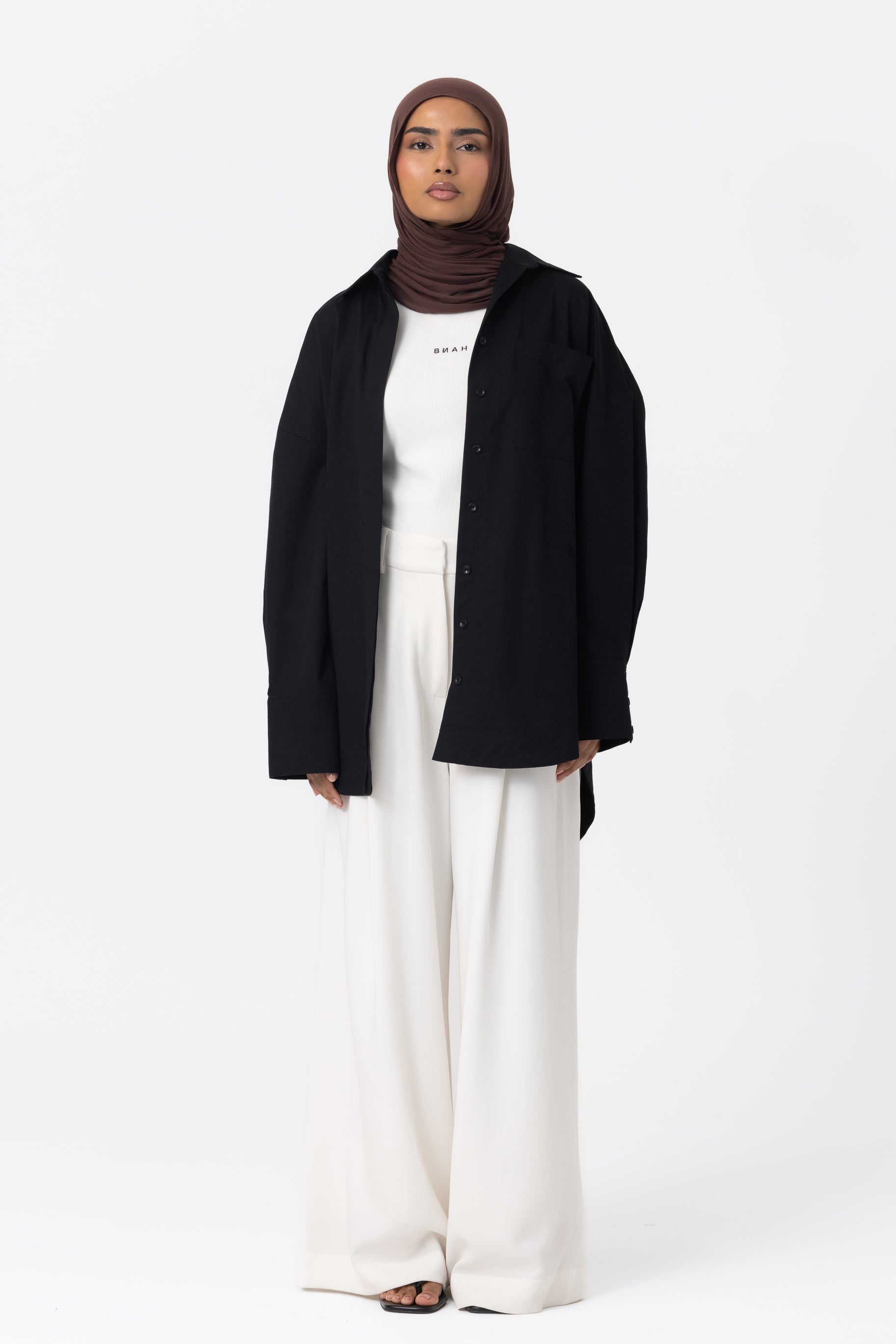 The Ayah Shirt - Jet Black