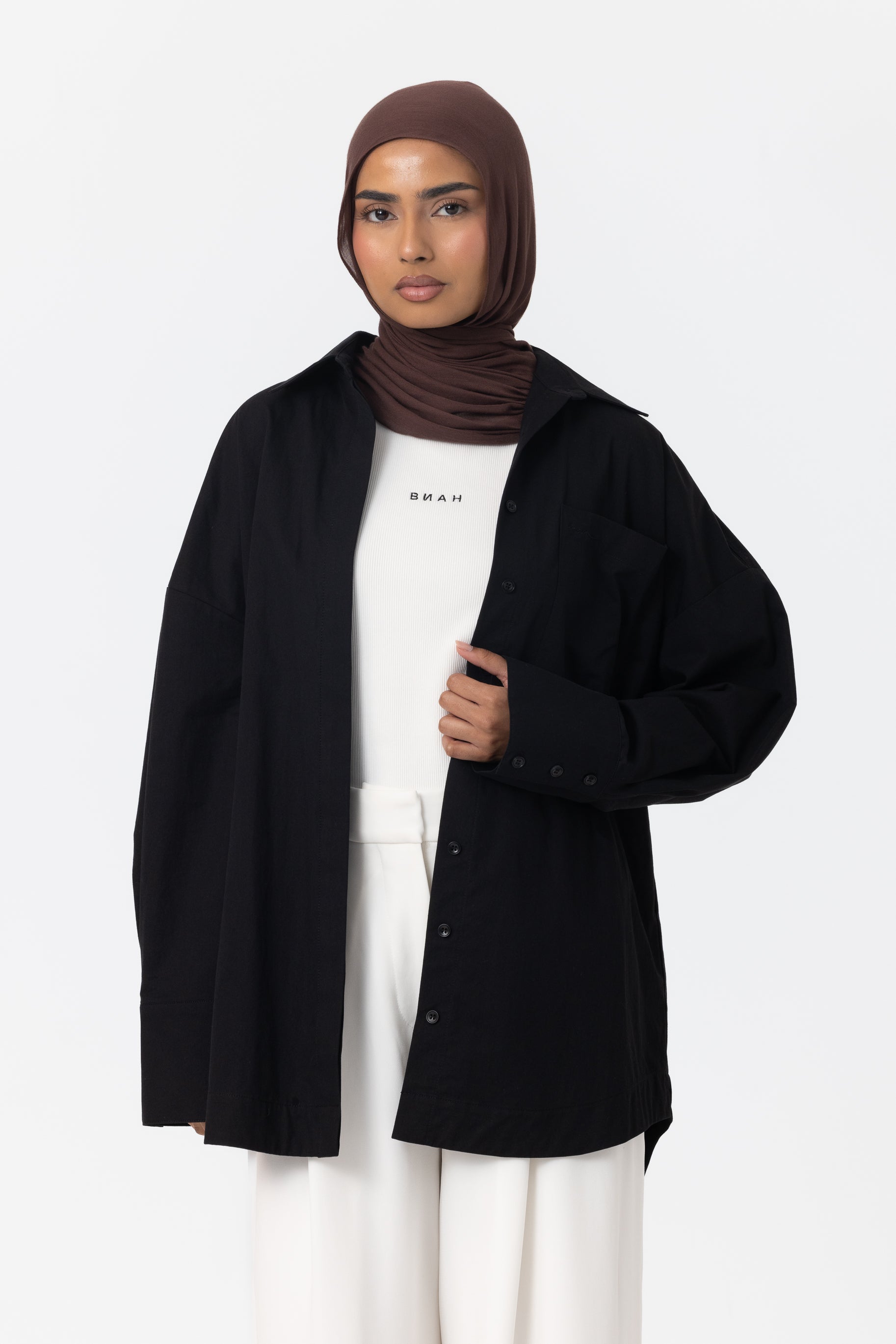 The Ayah Shirt - Jet Black