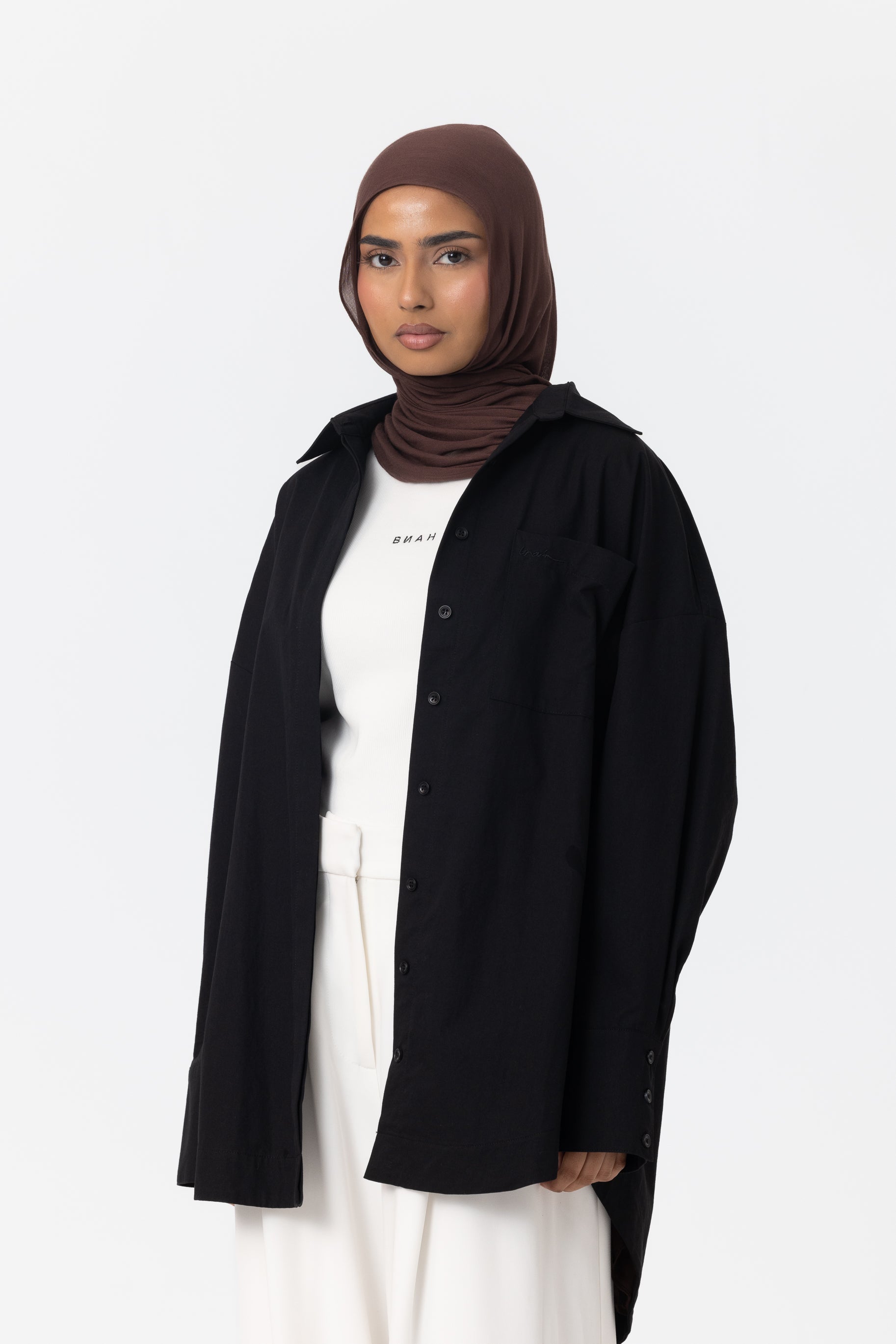 The Ayah Shirt - Jet Black