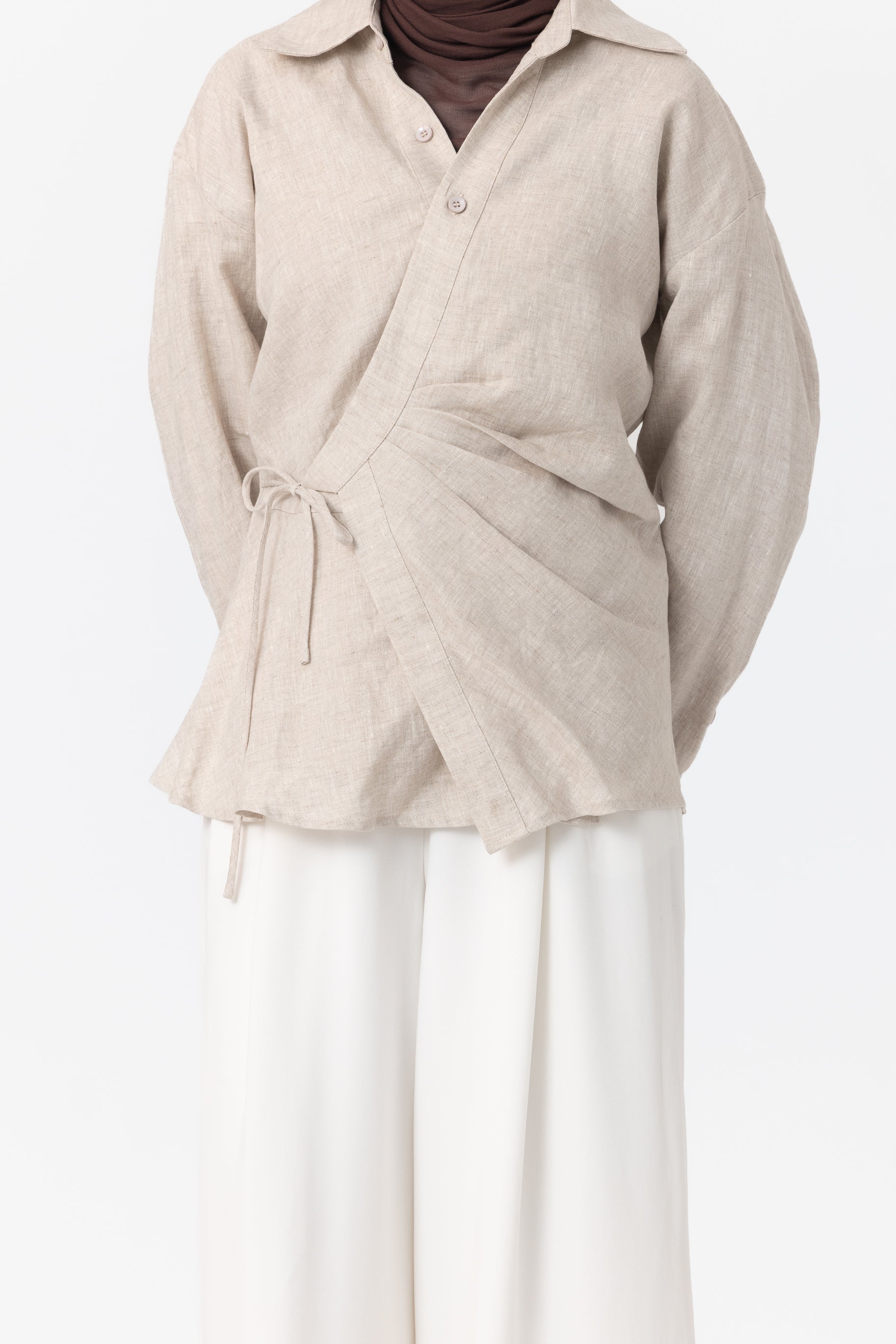 Siara Wrap Shirt - Natural