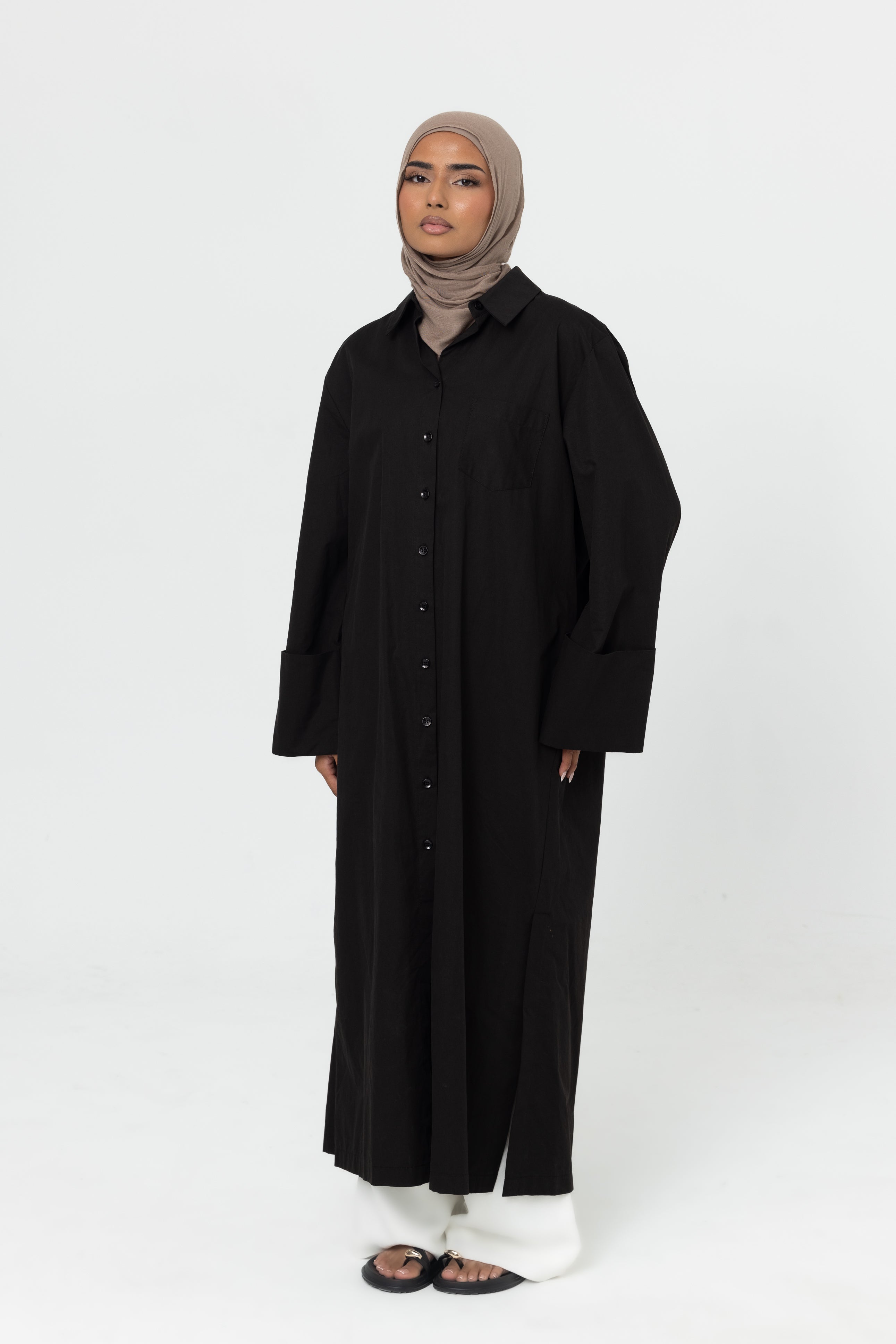 Luma Longline Shirt - Black