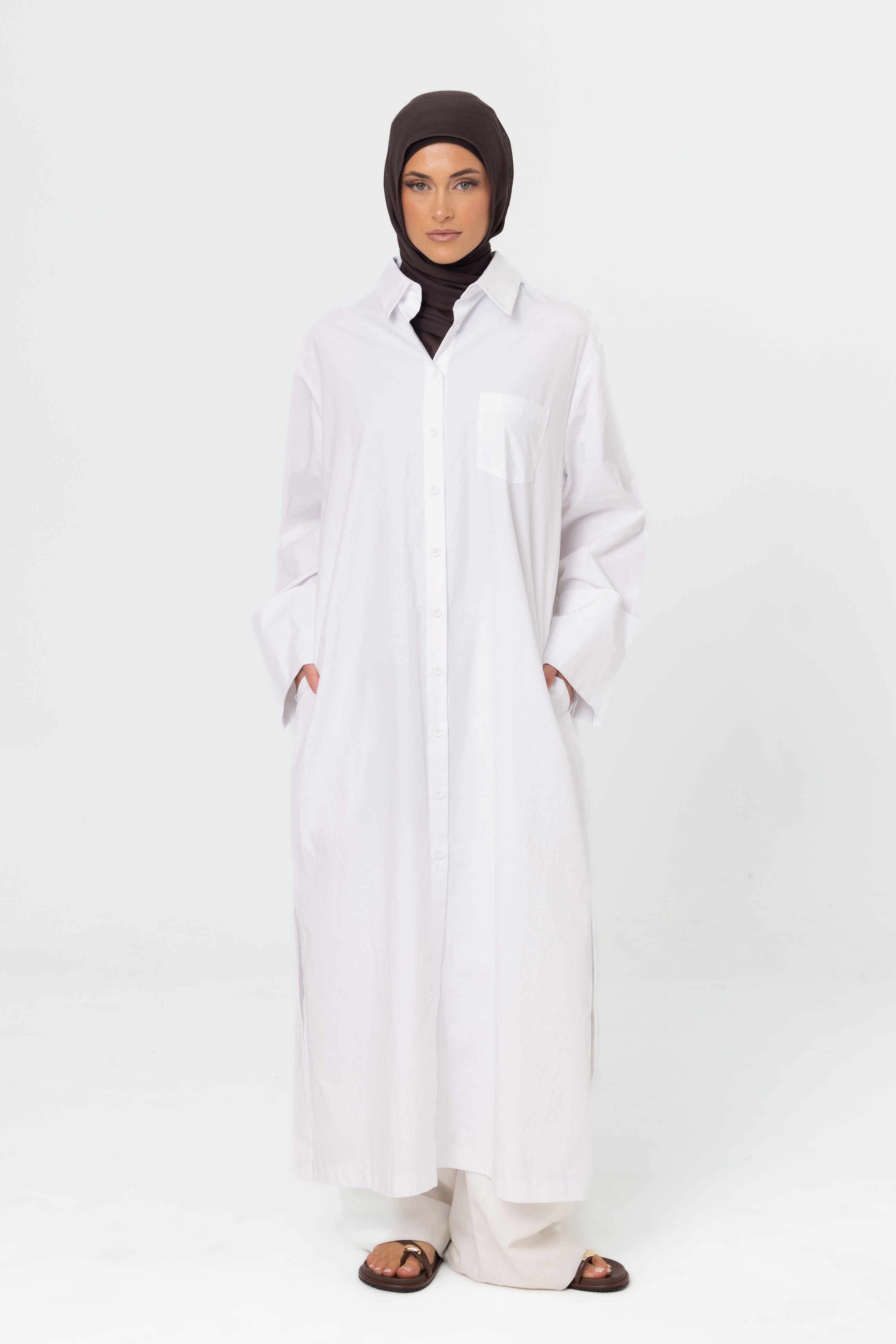 Luma Longline Shirt - White