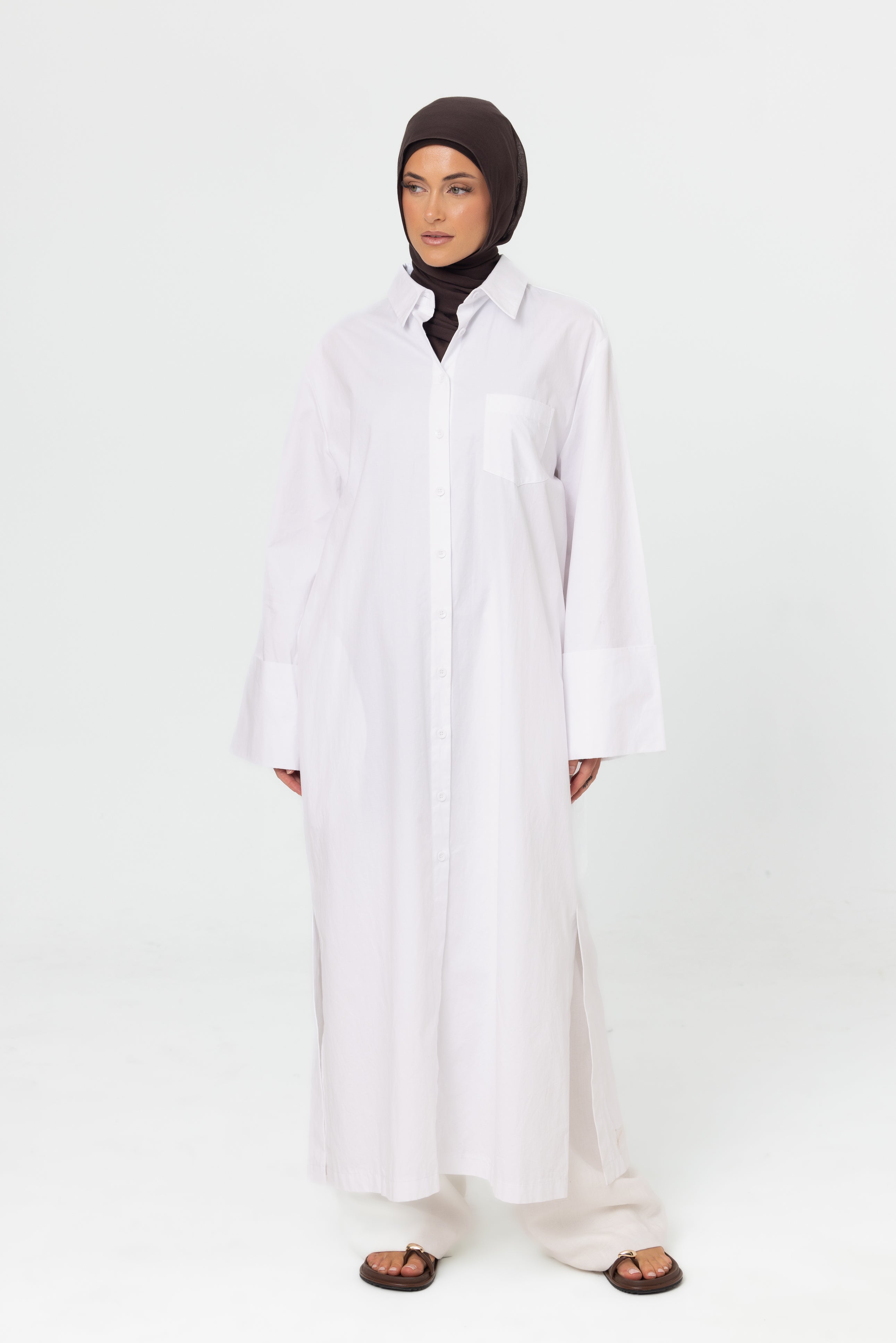 Luma Longline Shirt - White