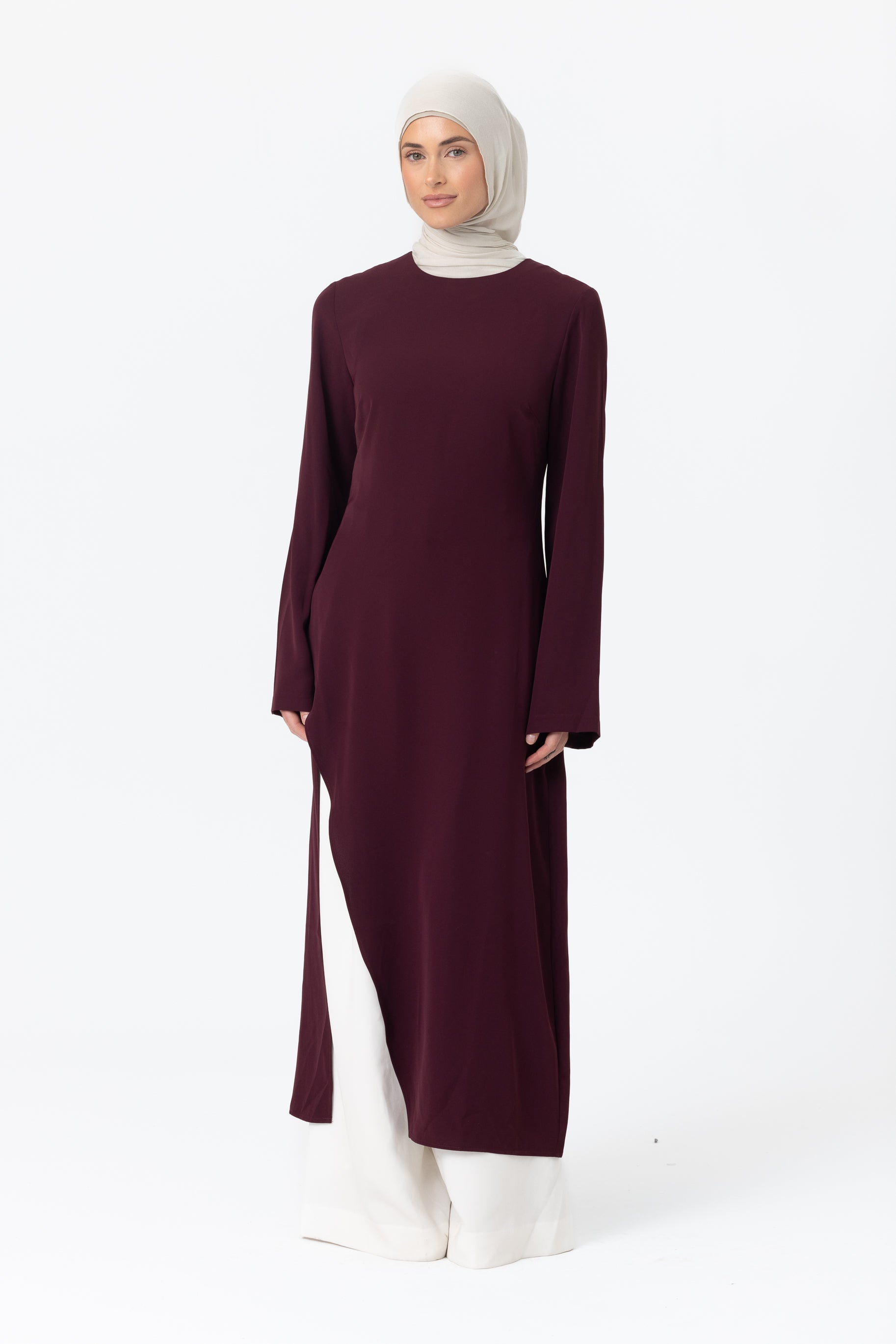 April Asymmetric Top - Mulberry