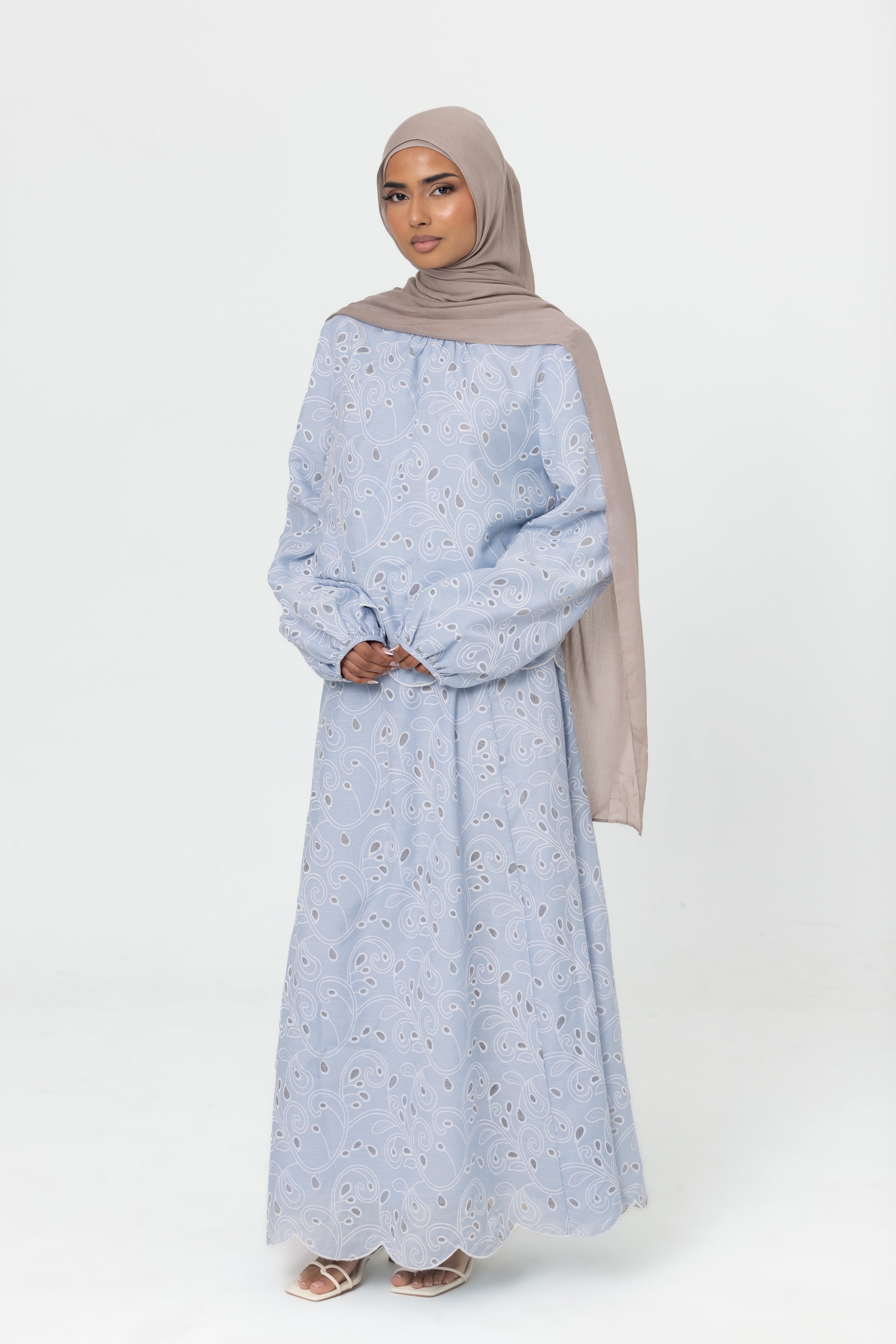Nasma Embroidered Top - Blue
