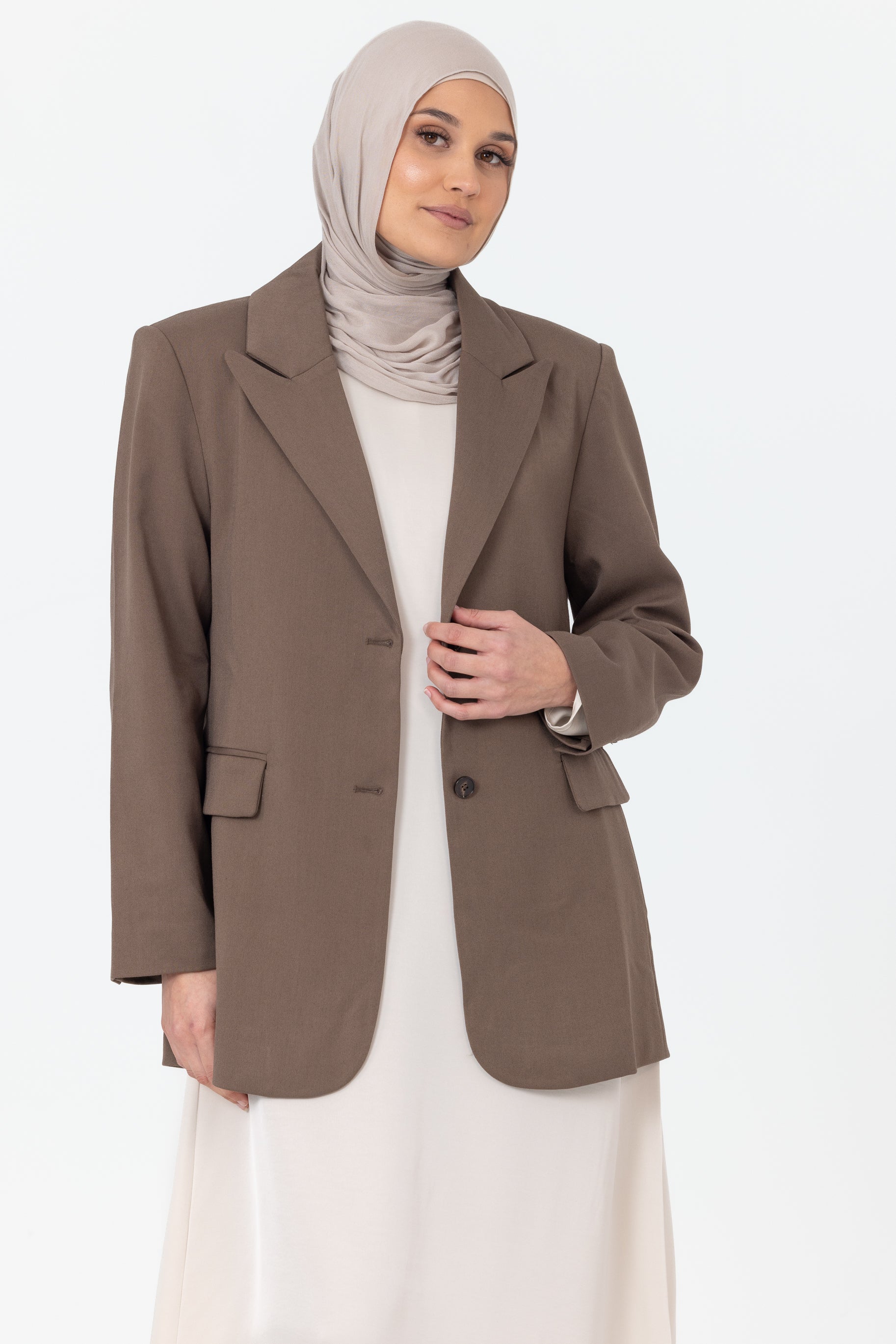 Bianca Oversized Blazer - Cocoa