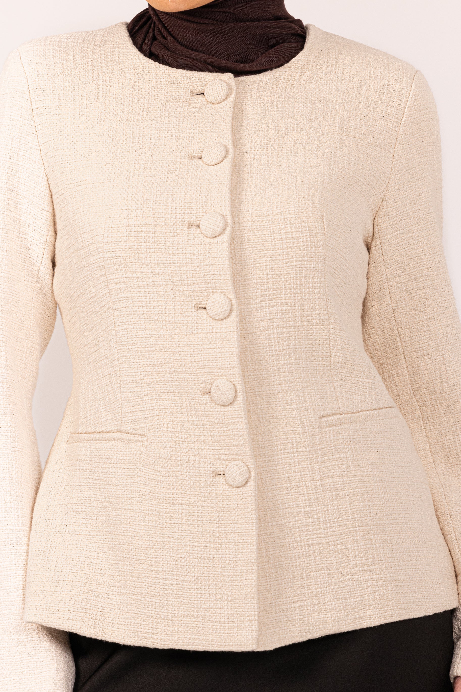 Blair Boucle Jacket - Cream