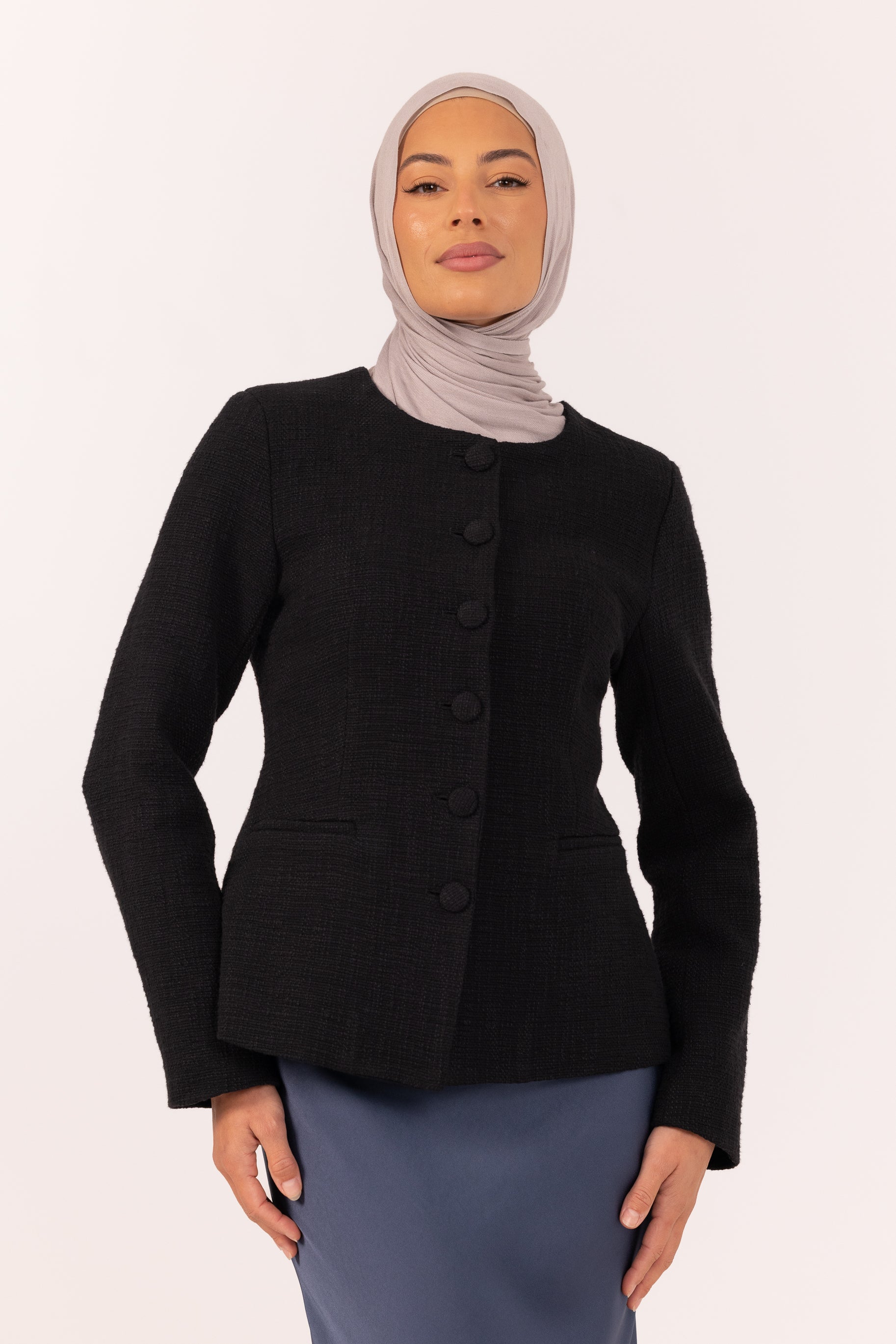 Blair Boucle Jacket - Black