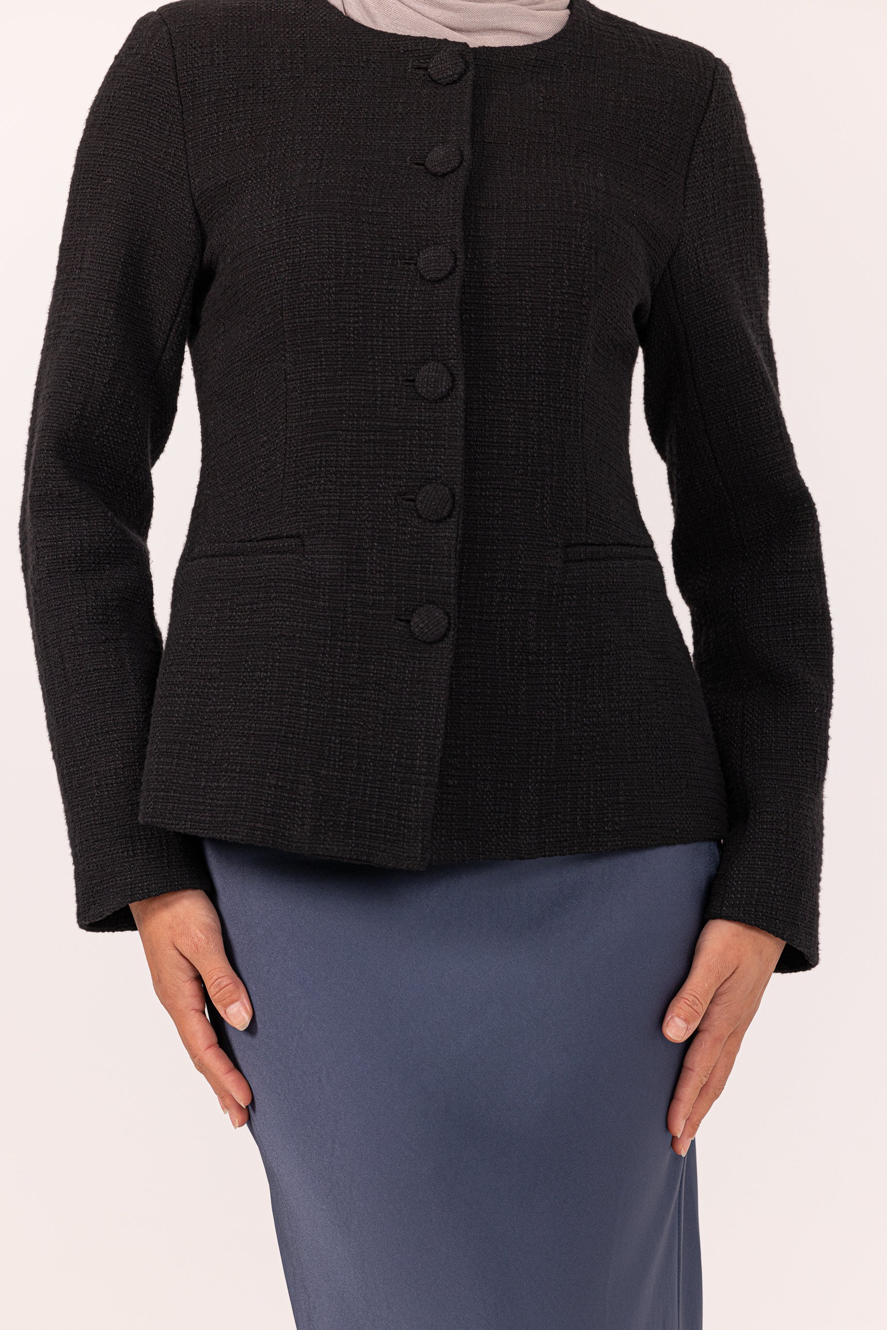 Blair Boucle Jacket - Black