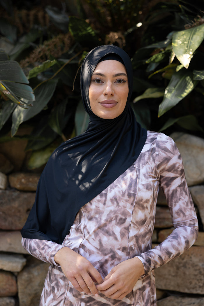 Performance/Swim Wrap Hijab - Black