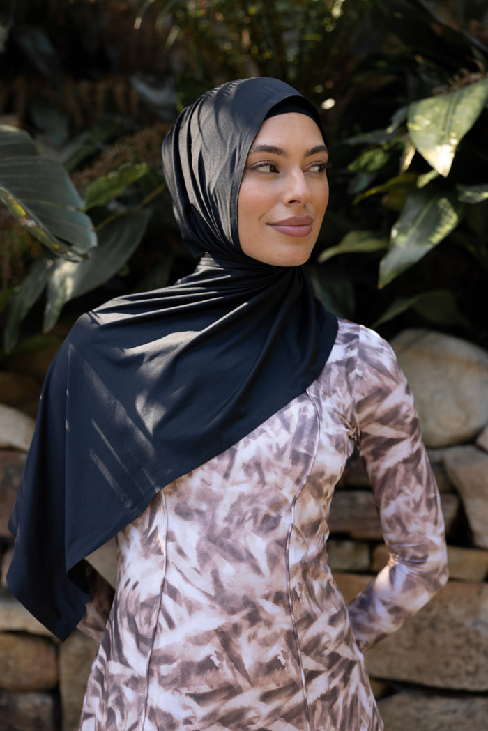 Performance/Swim Wrap Hijab - Black