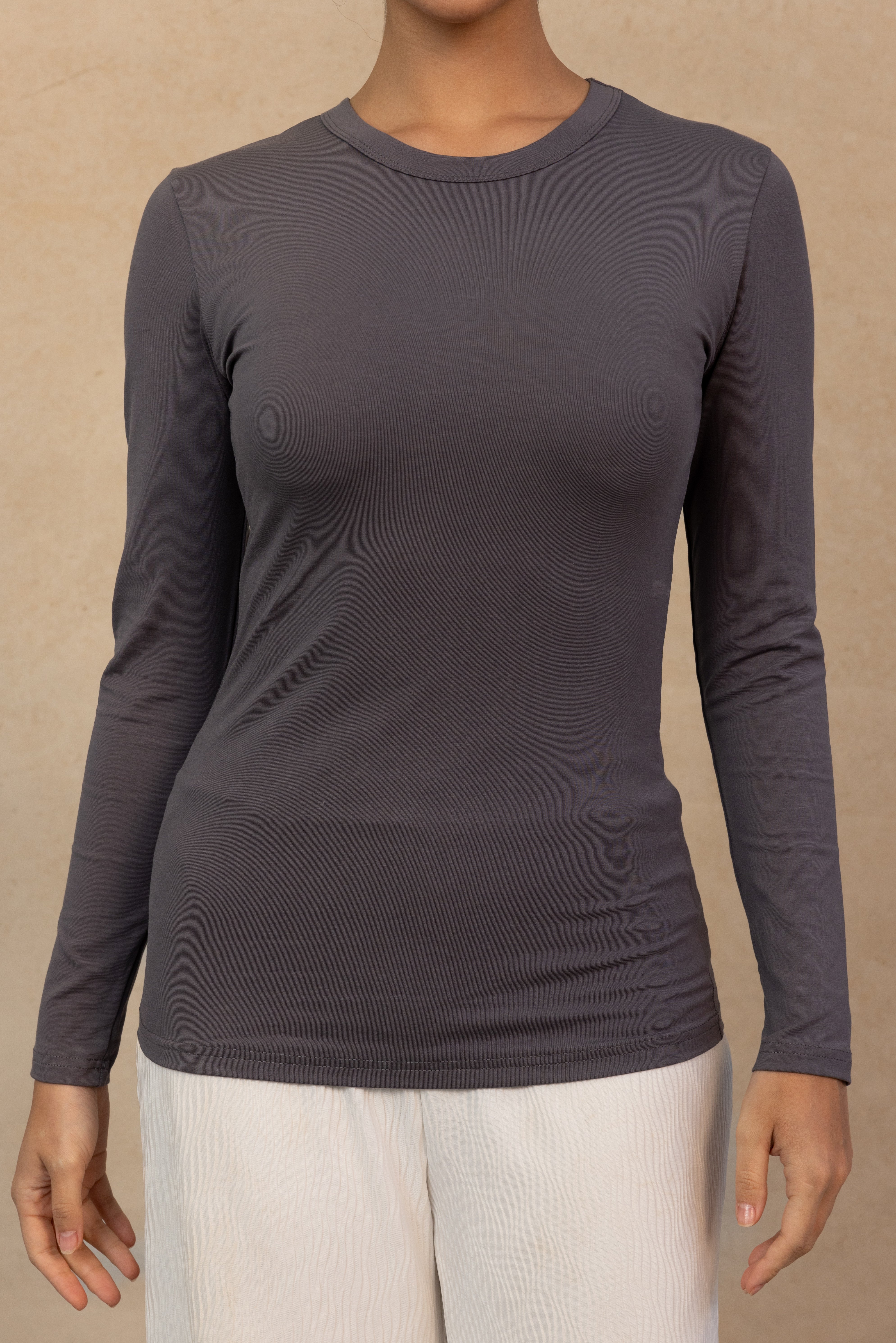 Core Cotton Body Top - Grey