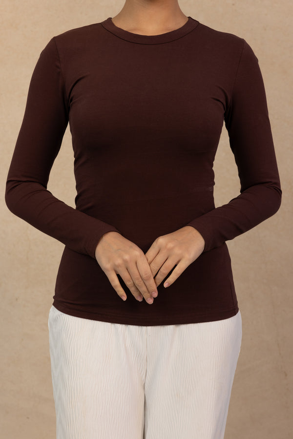 Core Cotton Body Top - Chocolate