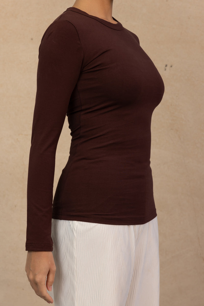 Core Cotton Body Top - Chocolate