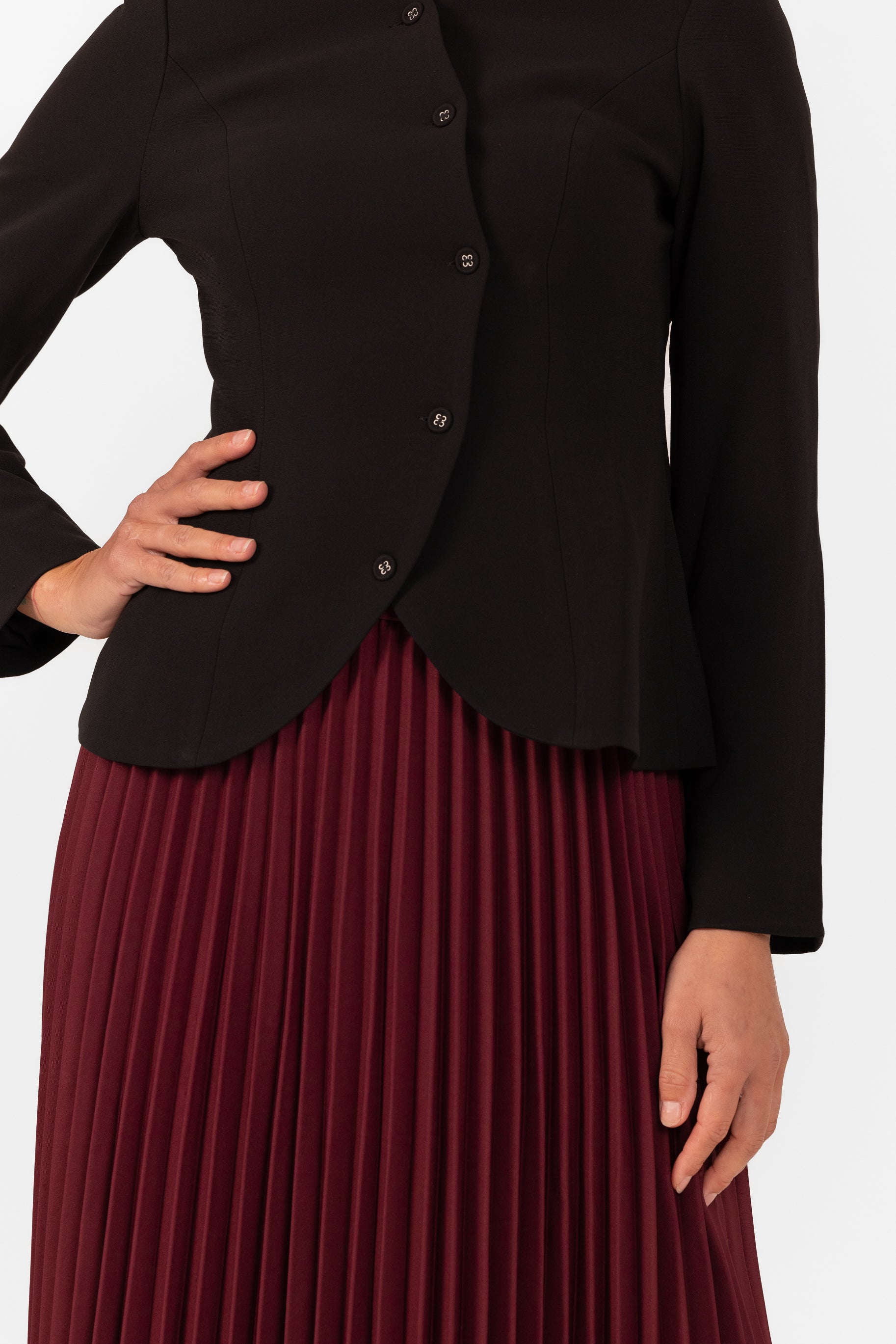 Celine Curved Jacket - Black