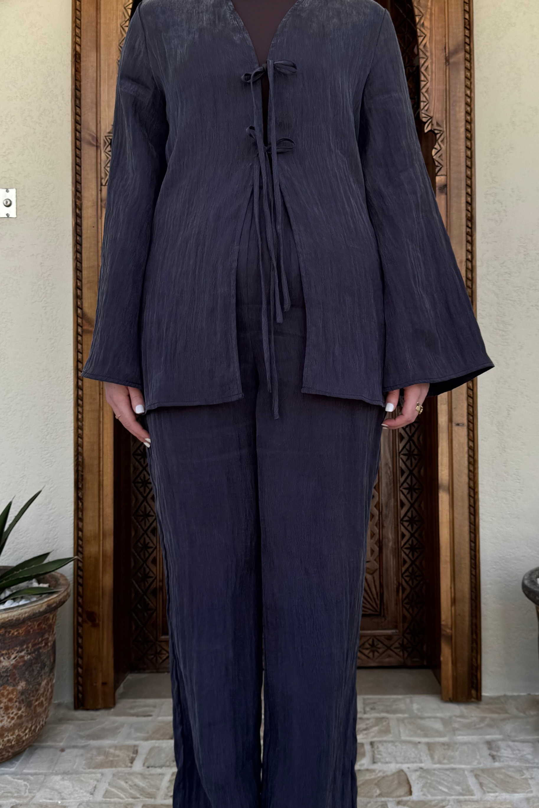 Nadira Tencel Pants - Navy