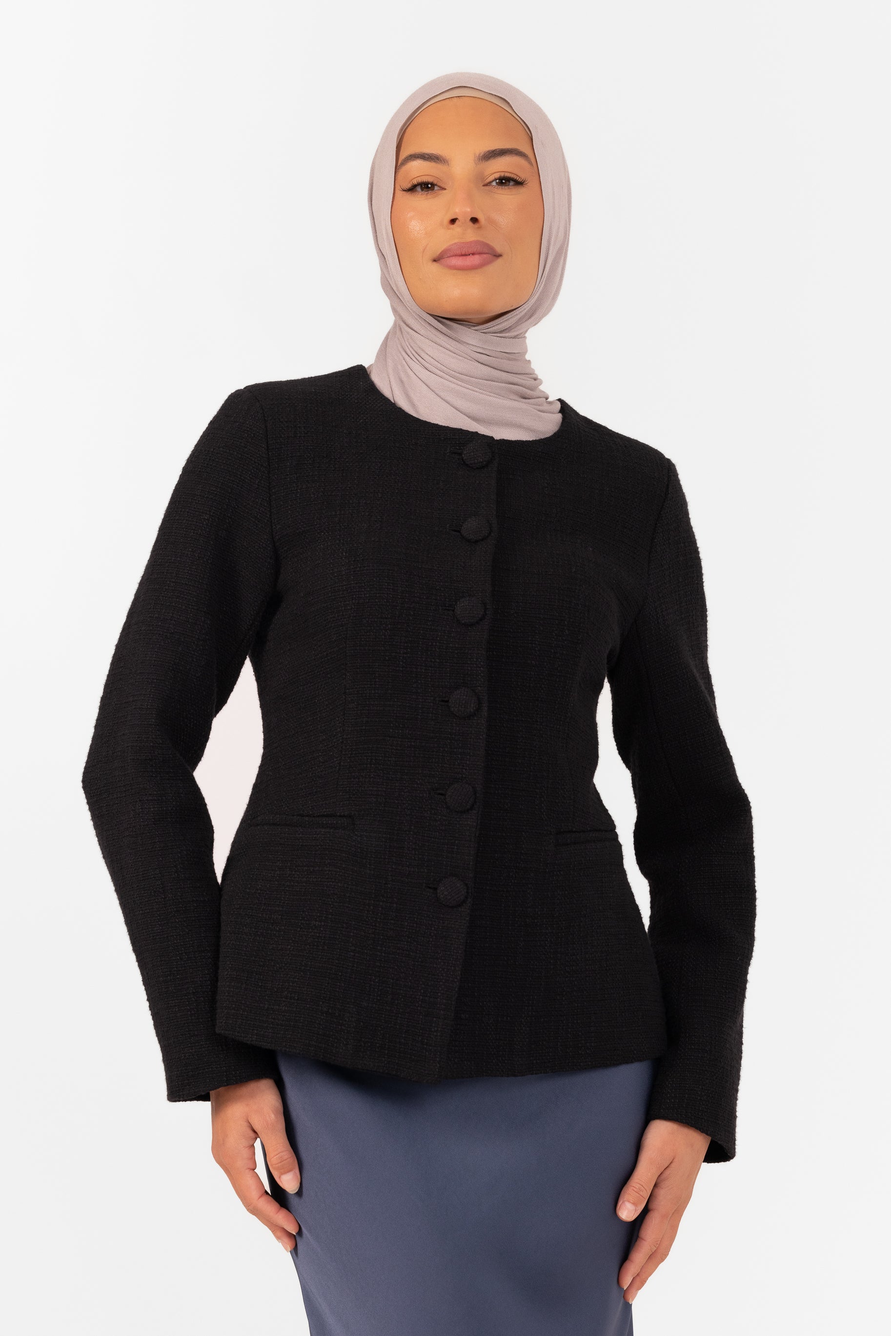 Blair Boucle Jacket - Black
