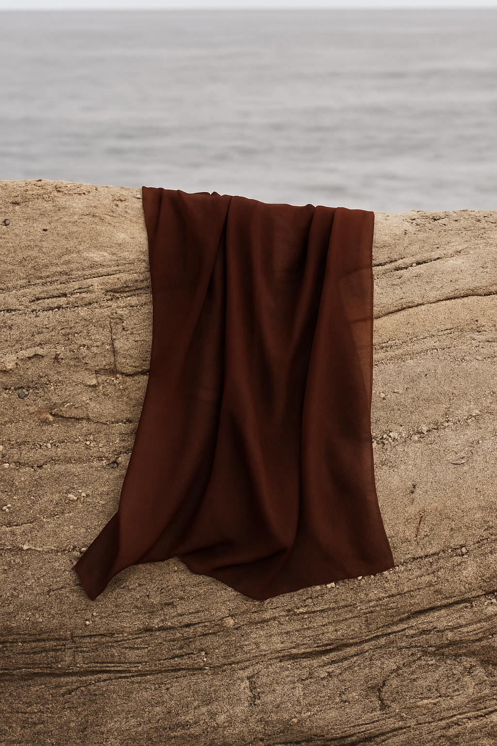 Single Stitched Modal Hijab Set - Terracotta