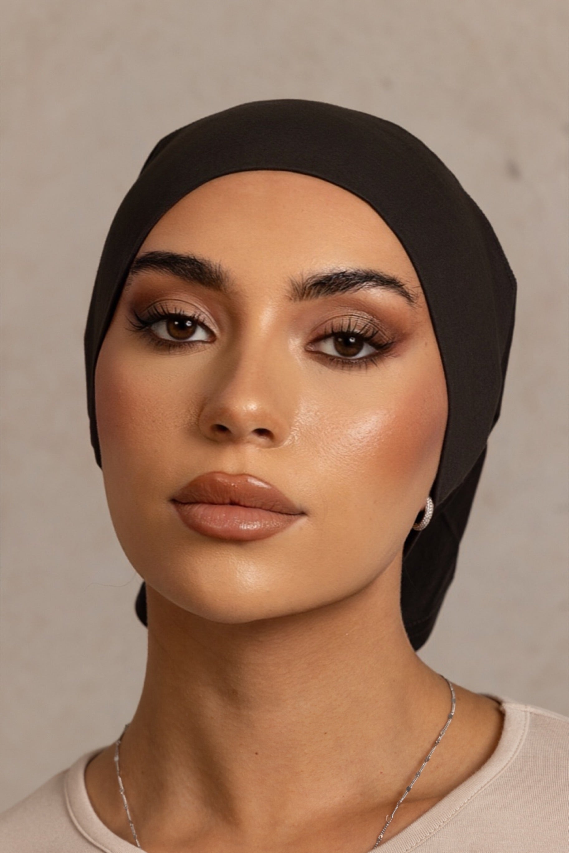 Ice Cotton Open Cap - Raven