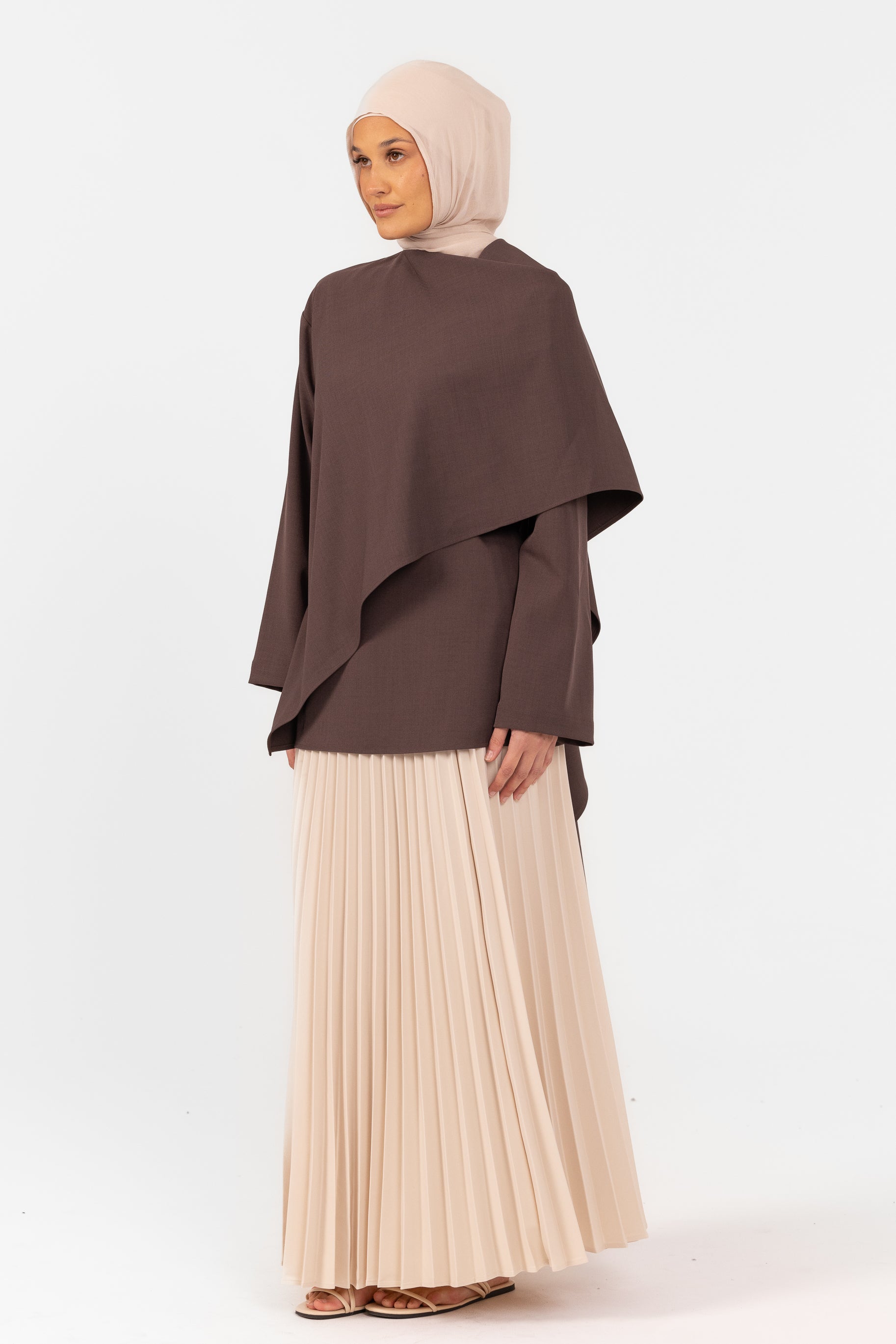 Ghanda Shawl Top - Espresso