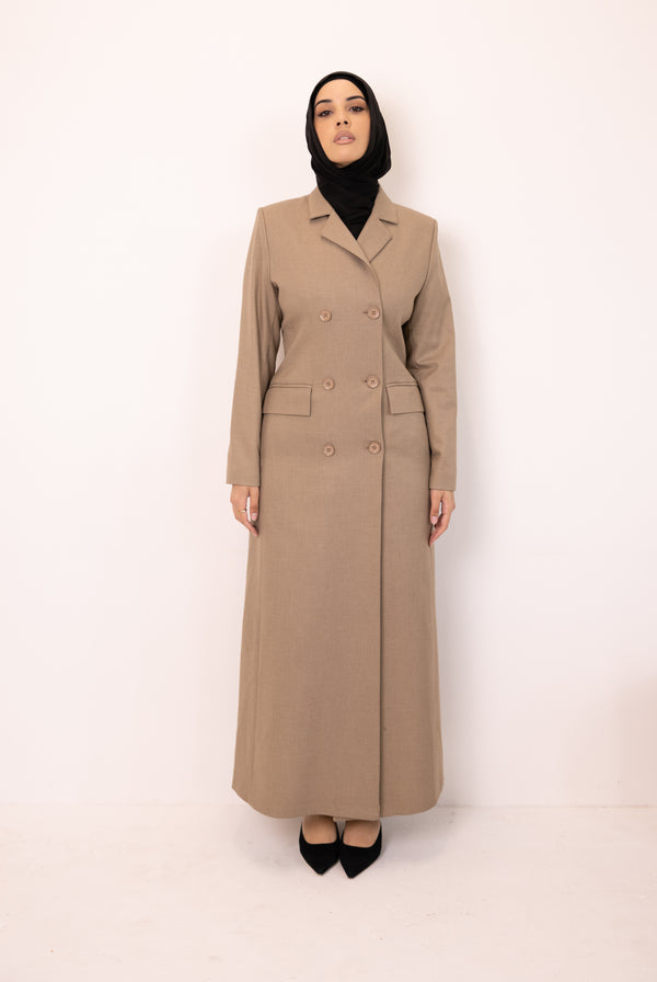 Tailored Winter Coat - Mocha