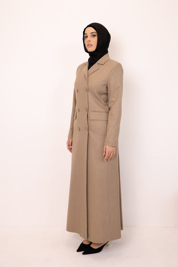 Tailored Winter Coat - Mocha