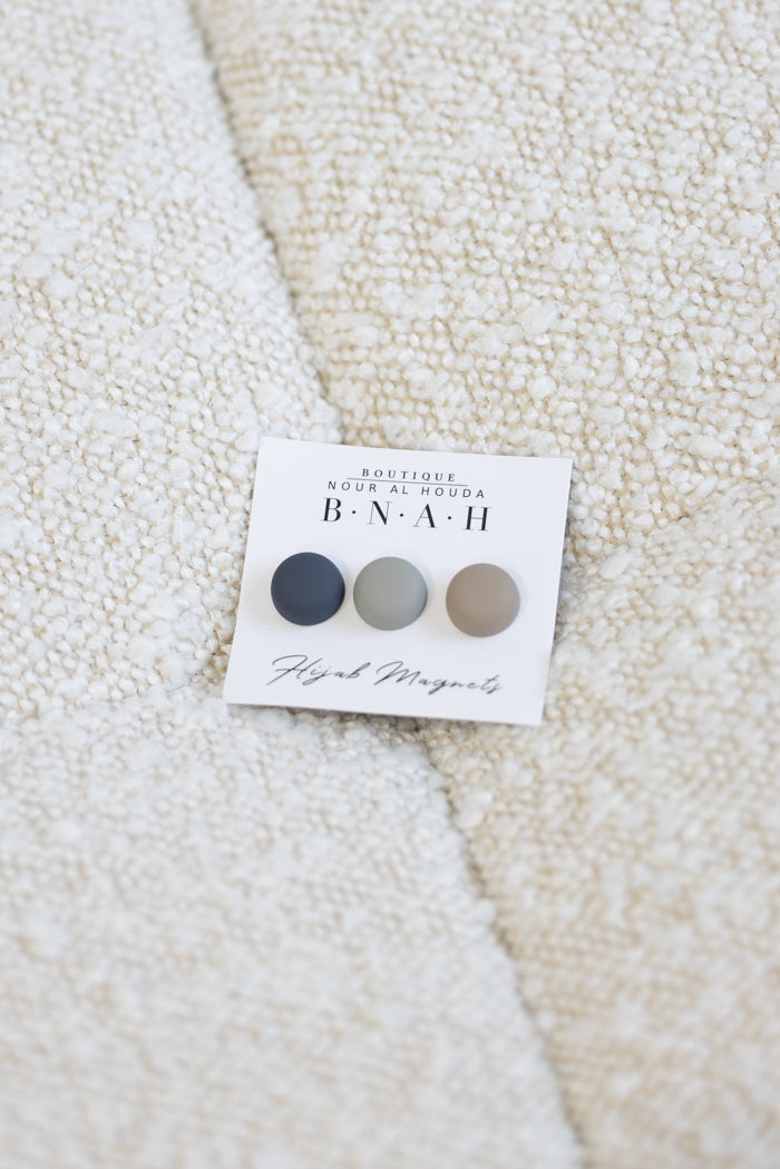 Hijab Magnet - Grey Trio